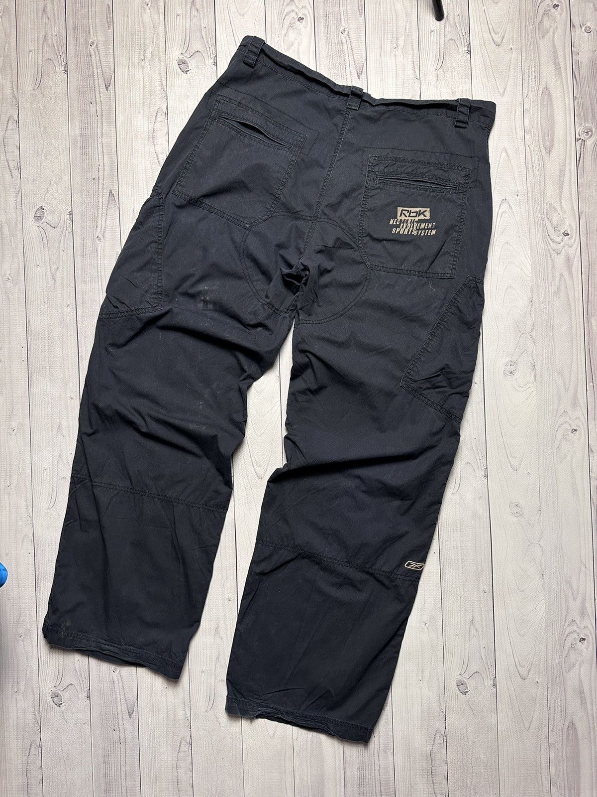 Reebok × Vintage Vintage Reebok cargo drill pants pocket size L rare Size US 34 / EU 50 - 9 Thumbnail