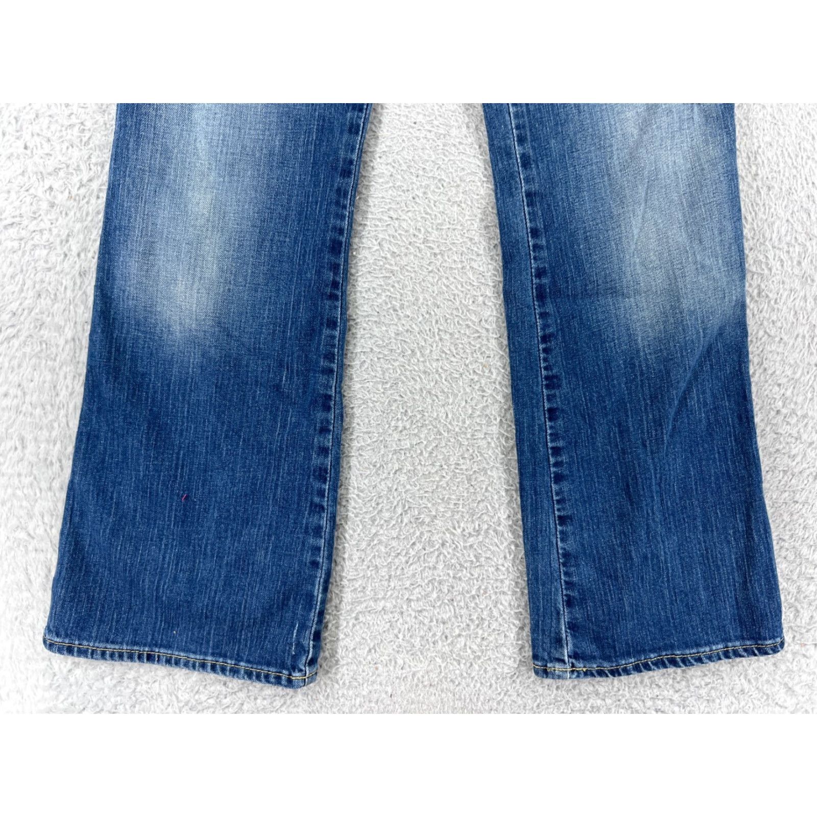 Gap GAP Jeans Women 27 Blue Denim Bootcut Low Rise Distressed Cotton Size 27" / US 4 / IT 40 - 6 Thumbnail