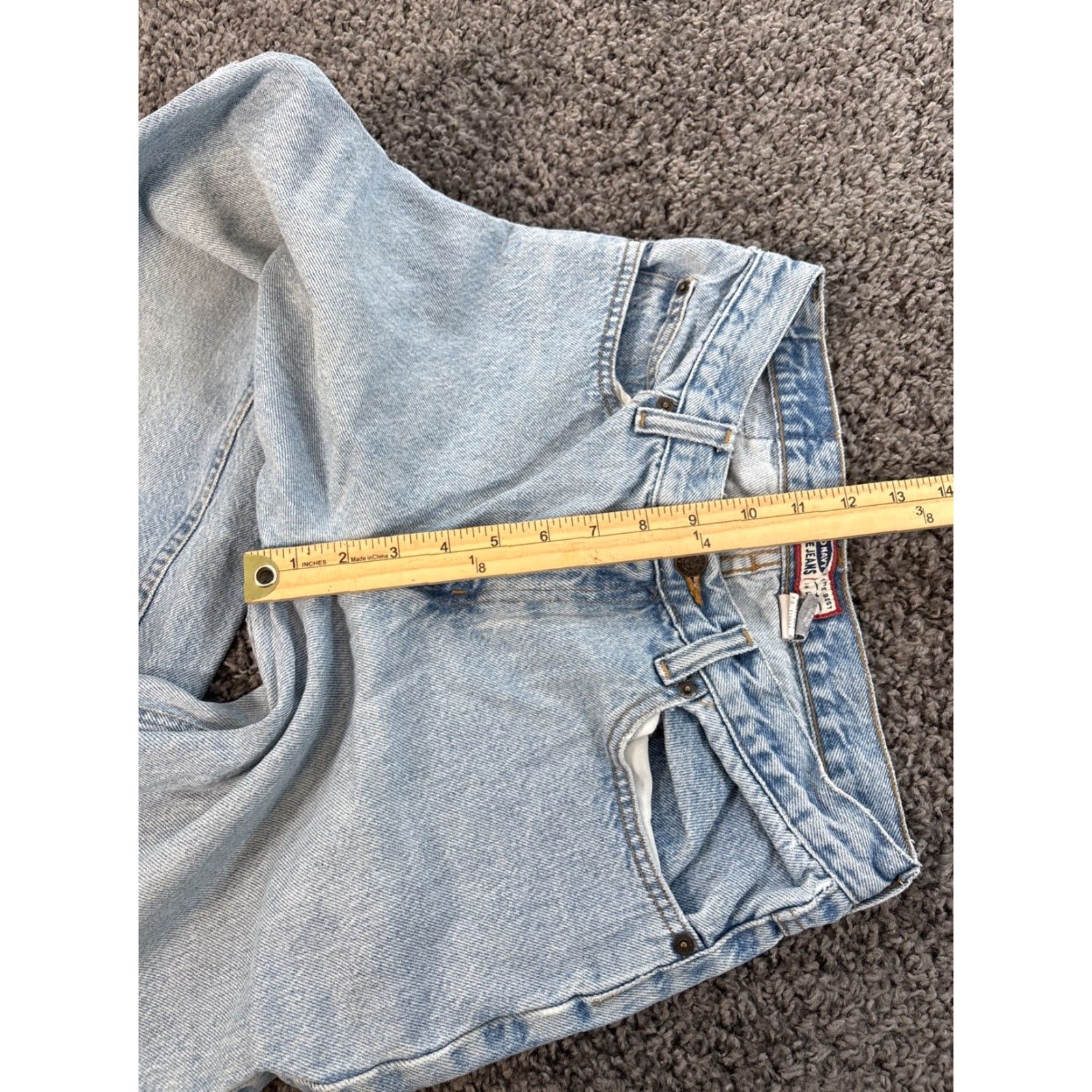 Old Navy VINTAGE Old Navy Jeans Womens 28x27 Light Wash Relaxed Tapered 90s Blue 28 90s Mens? Size ONE SIZE - 5 Thumbnail