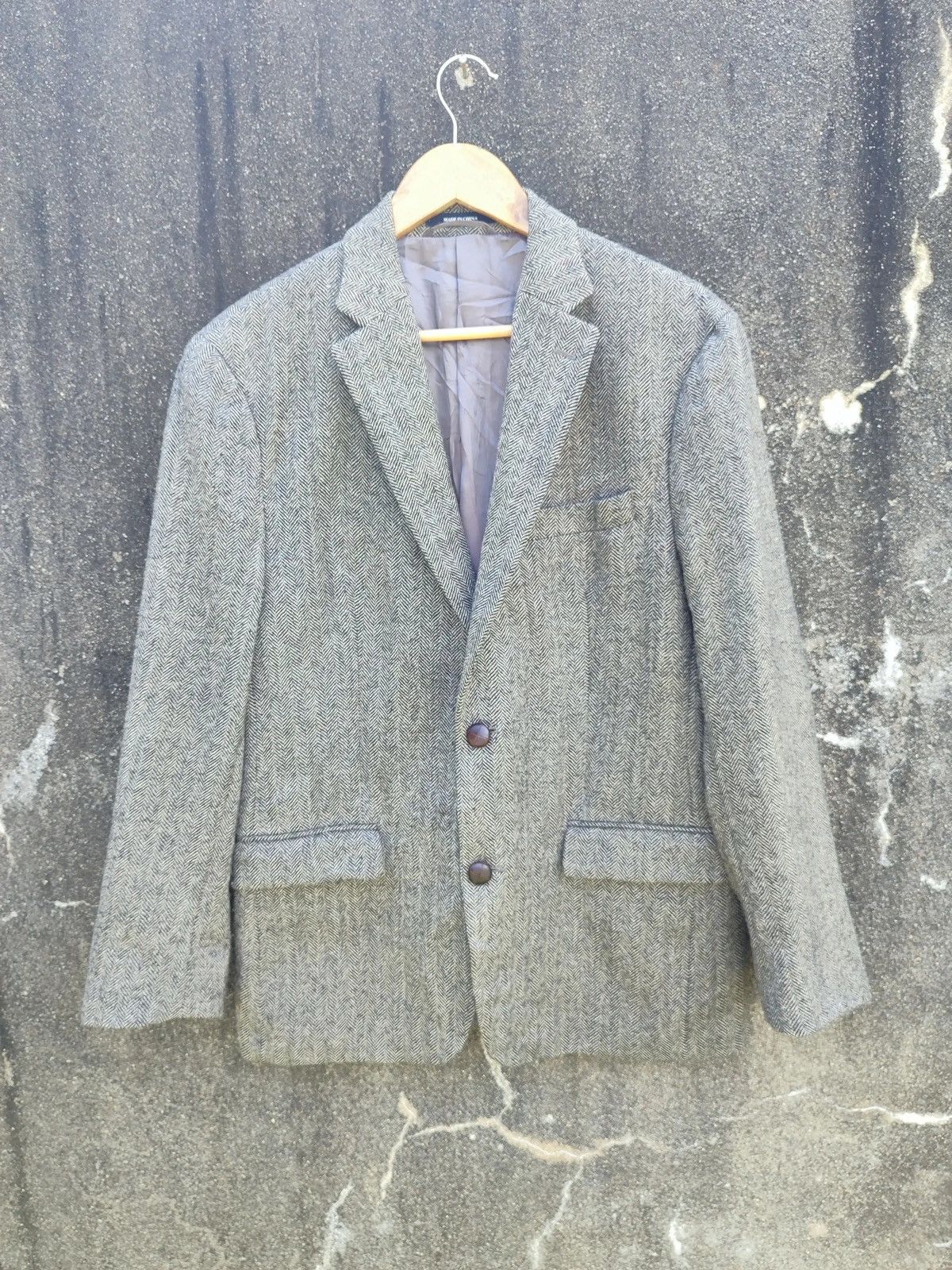 Lauren Ralph Lauren × Ralph Lauren Lauren Ralph Lauren Slim Fit Wool Blazer Classic Herringbone Size 40S - 1 Thumbnail