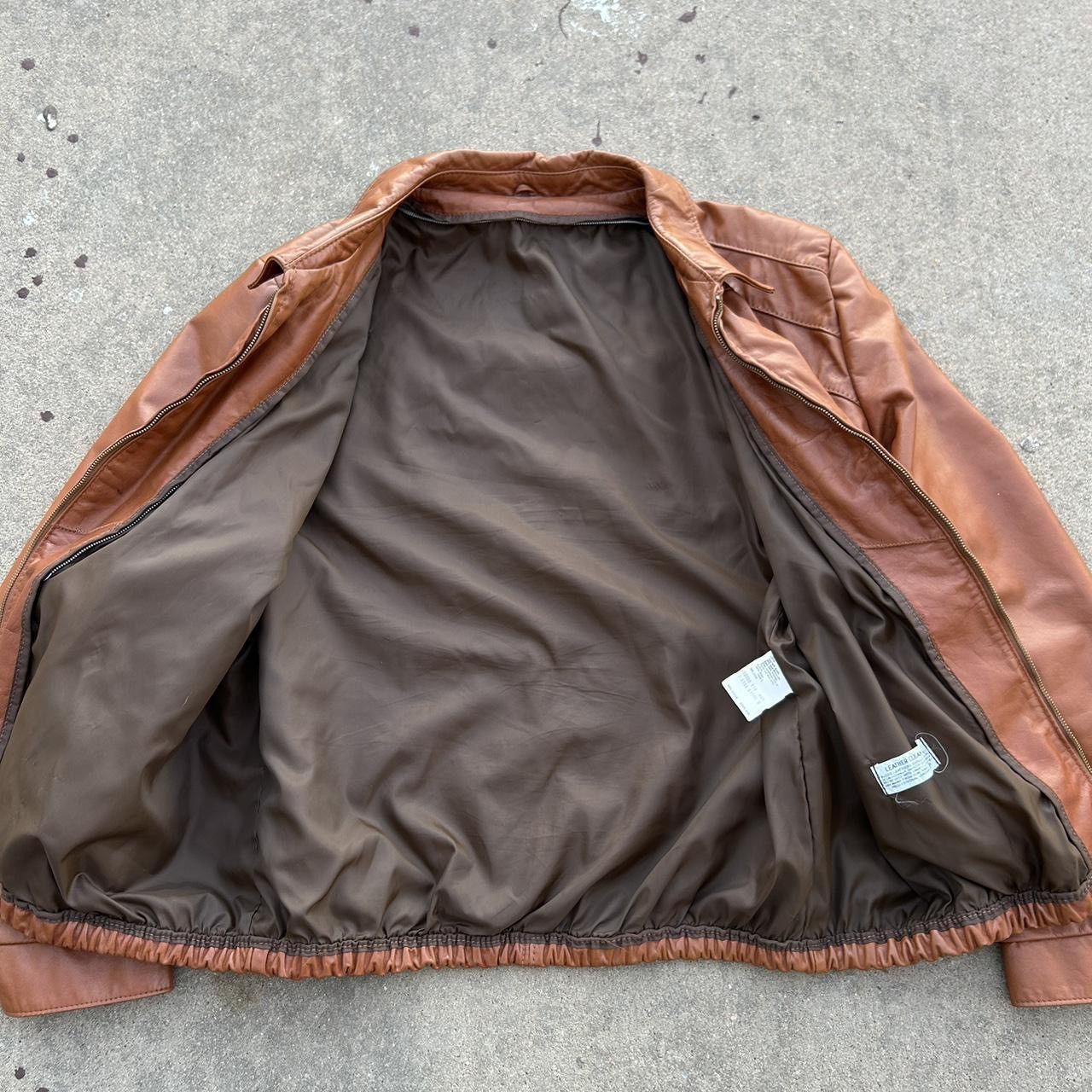 Other 1970s Leather Bomber Jacket Size US XL / EU 56 / 4 - 4 Thumbnail