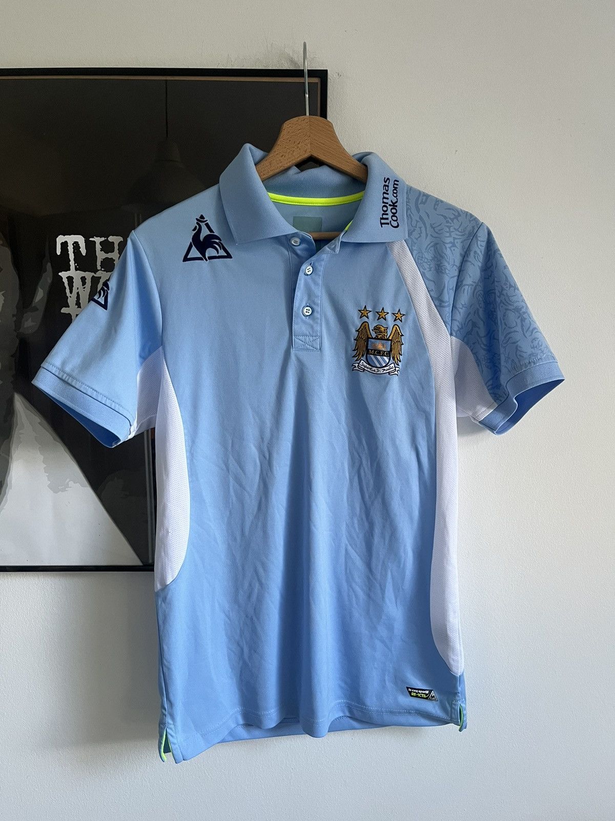 Le Coq Sportif VINTAGE MANCHESTER CITY JERSEY T SHIRT Size US S / EU 44-46 / 1 - 1 Thumbnail