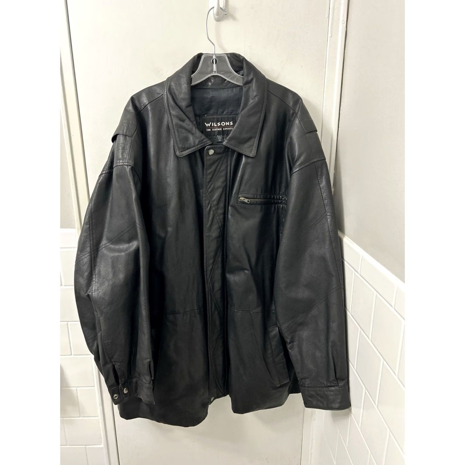 Vintage VINTAGE Wilsons Leather The Experts Jacket Womens 2XL Black Thinsulate Oversized Ful Size XXL / US 16-18 / IT 52-54 - 2 Thumbnail