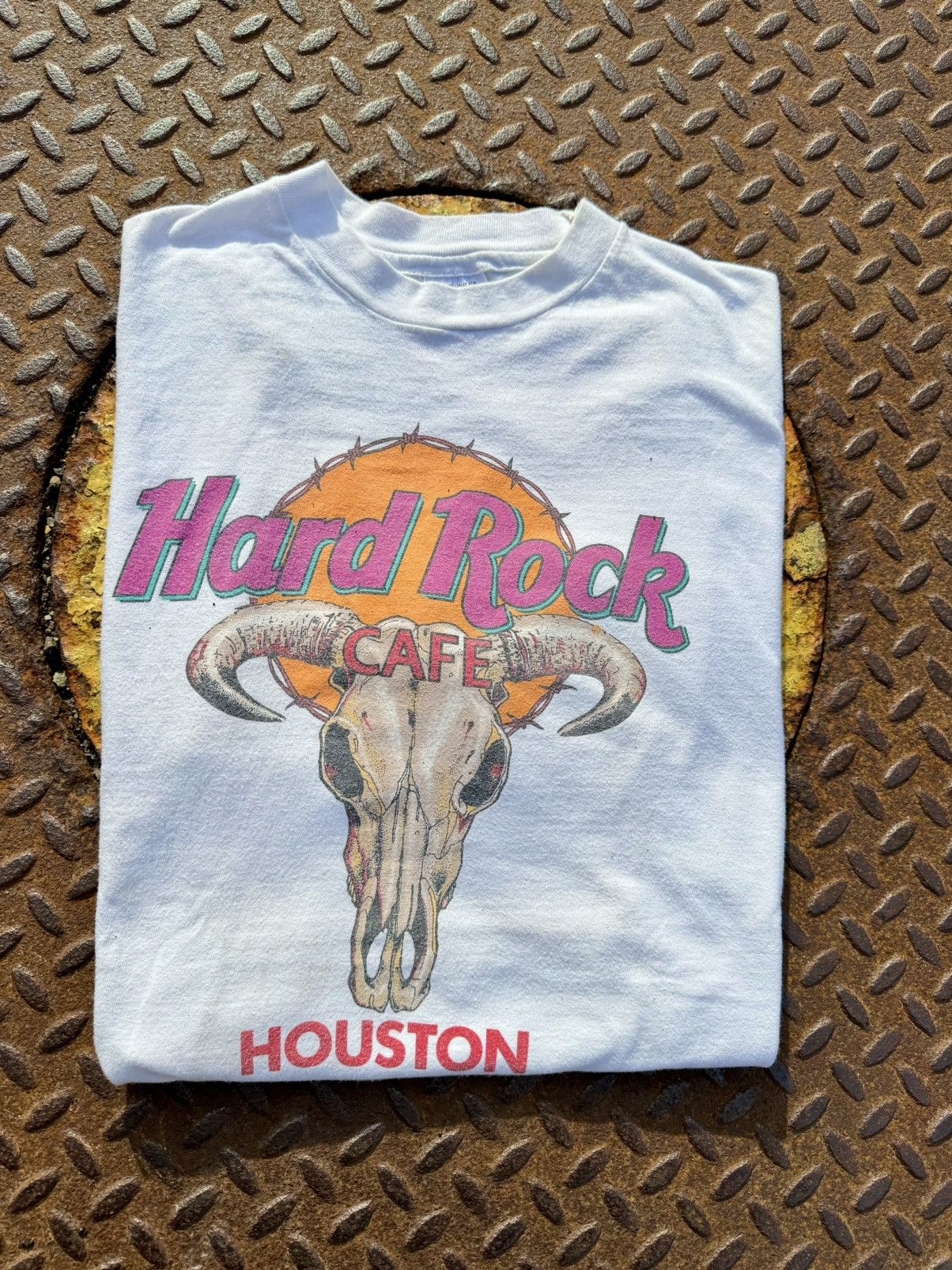 Band Tees × Hard Rock Cafe × Vintage 1996 Hard Rock Cafe Houston Vintage 90’s Texas T-Shirt Size US L / EU 52-54 / 3 - 7 Thumbnail