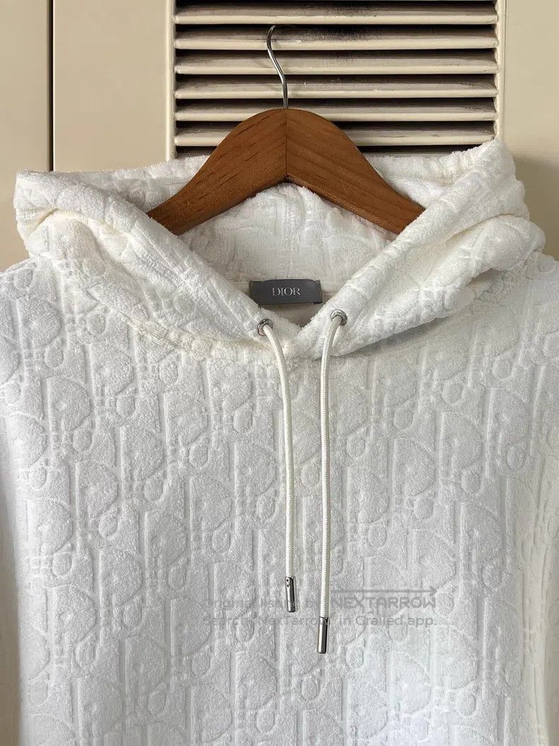 Dior Dior White towel hooded sweatshirt Size US L / EU 52-54 / 3 - 3 Thumbnail