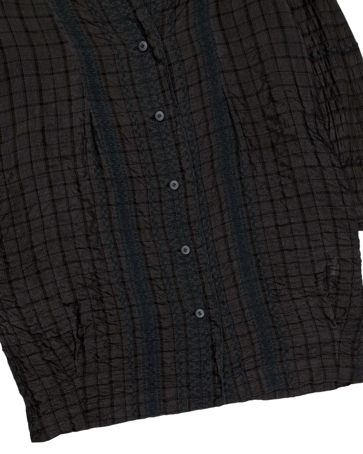 Issey Miyake 2000s HaaT by Issey Miyake Pattern Wrinkled Jacket Size M / US 6-8 / IT 42-44 - 3 Thumbnail