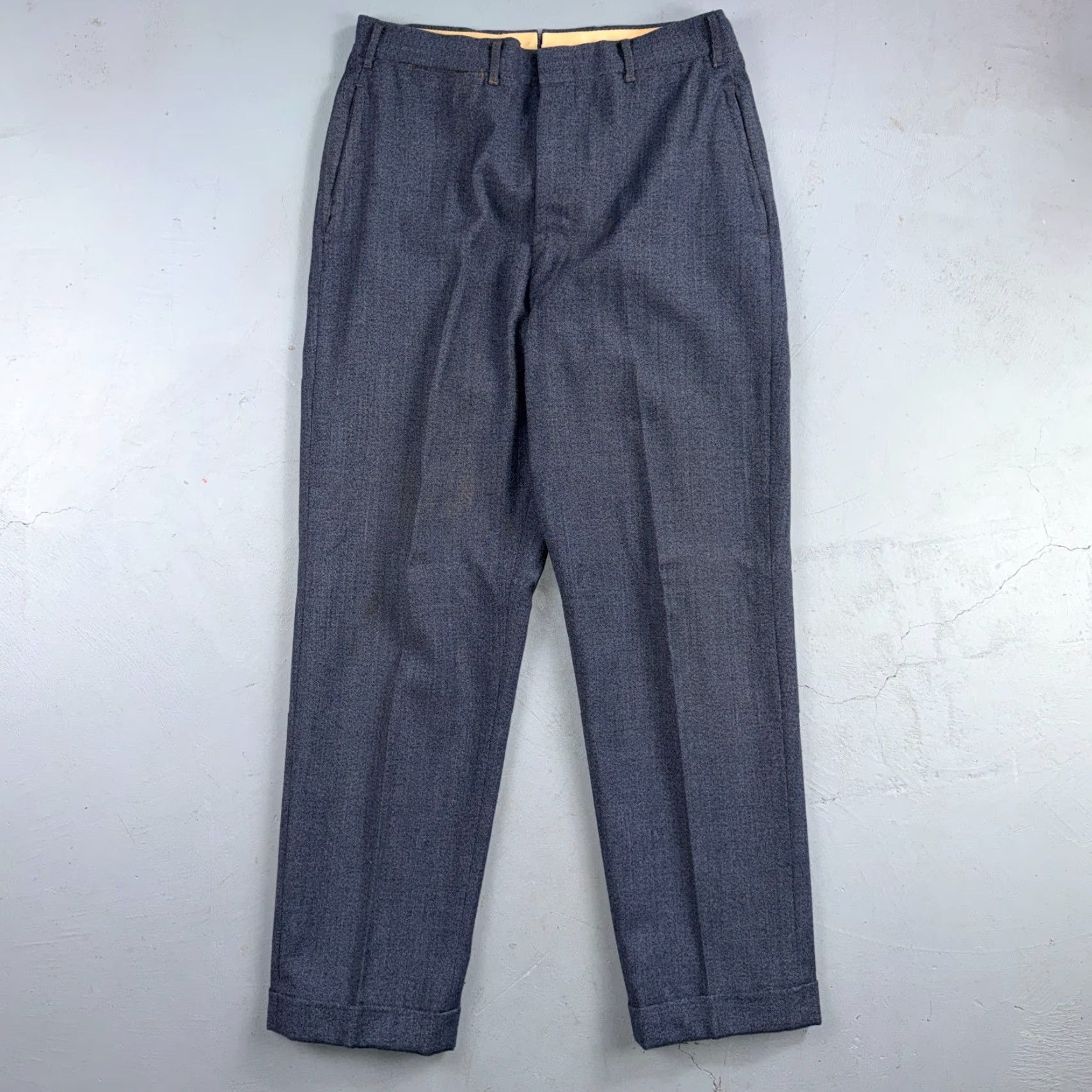 Vintage VINTAGE Barelay 2 PC Suit Jacket Coat Pants Blue Wool Rockabilly 1950s 1960s Mens 40 Regular Adult Mens Jacket Set Blue 1950s Suit Size 40R - 3 Thumbnail