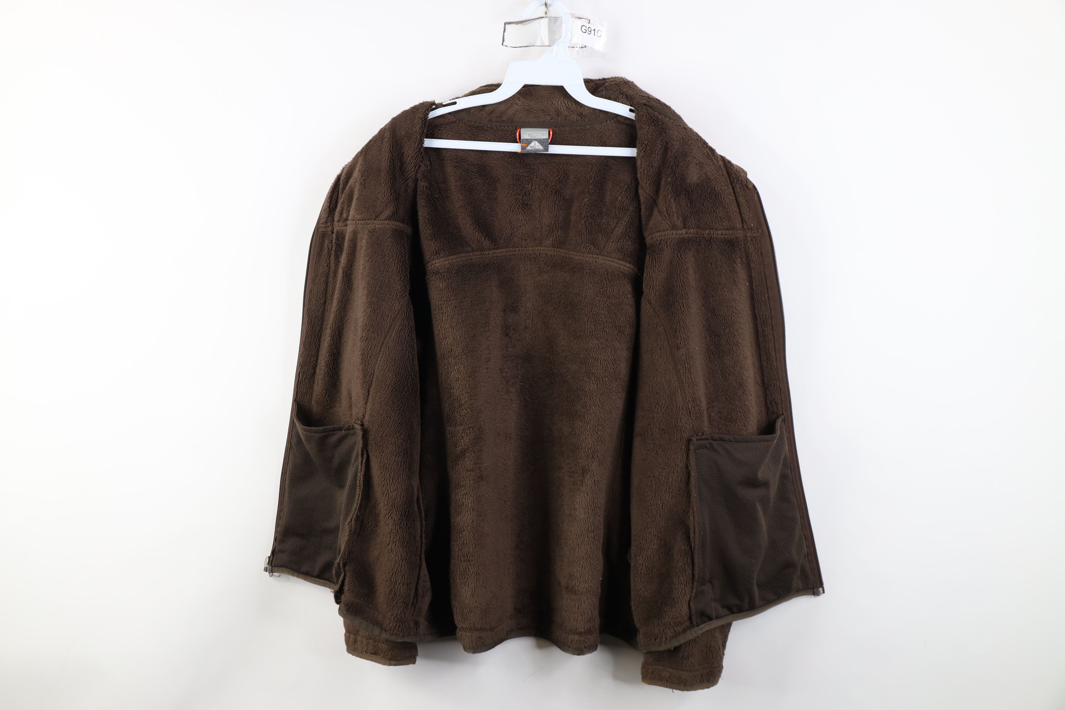 Nike Vintage Y2K Nike ACG Swoosh Deep Pile Fleece Jacket Brown Size US XL / EU 56 / 4 - 9 Thumbnail