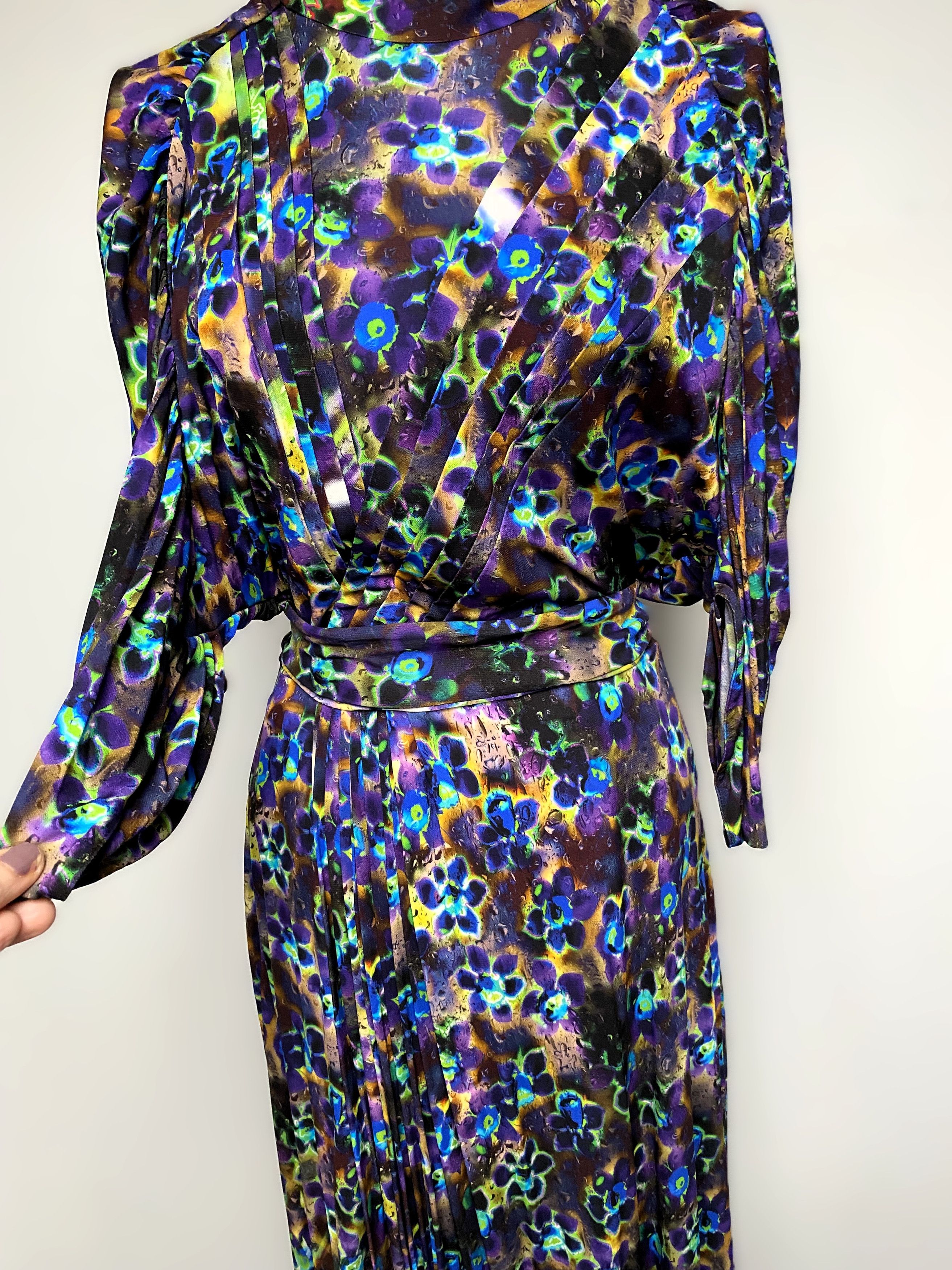 Prada PRADA Floral Print Full-length evening dress Size XXS / US 00 / IT 34 - 6 Thumbnail