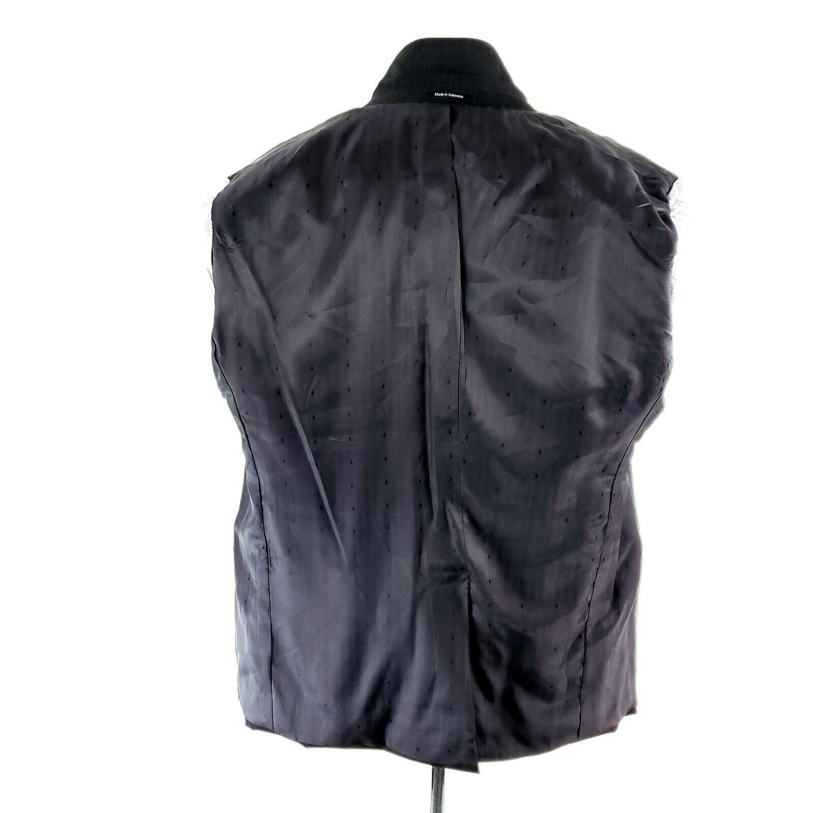 Calvin Klein Calvin Klein Wool 2 Button Blazer 38R Gray Herringbone Size 38R - 10 Thumbnail