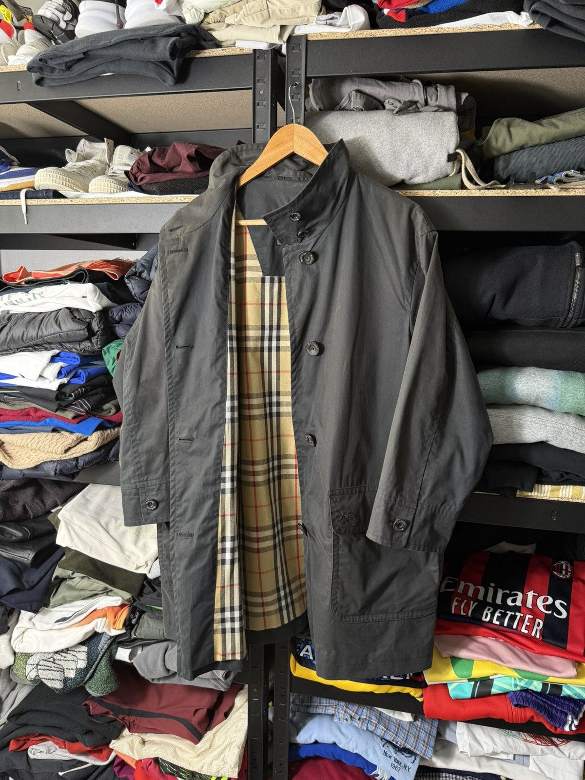 Burberry Vintage Burberrys Women’s Coat Jacket XL Nova Check Size XL / US 12-14 / IT 48-50 - 1 Thumbnail