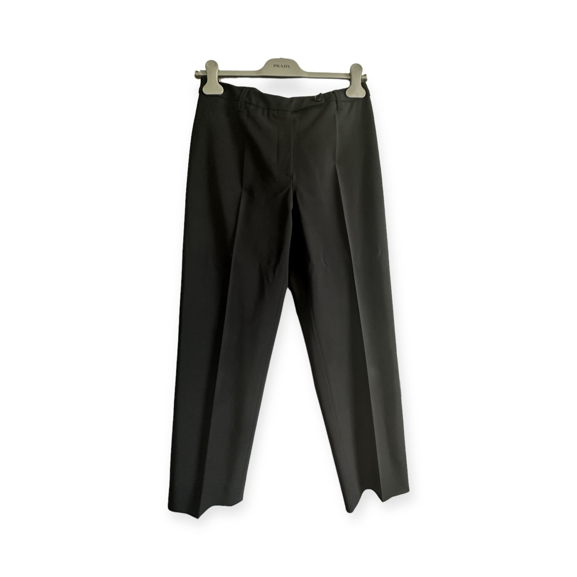 image of Prada Black Pants In Tech Fabric, Vintage From Mid 90S, Size, Women's (Size 30)