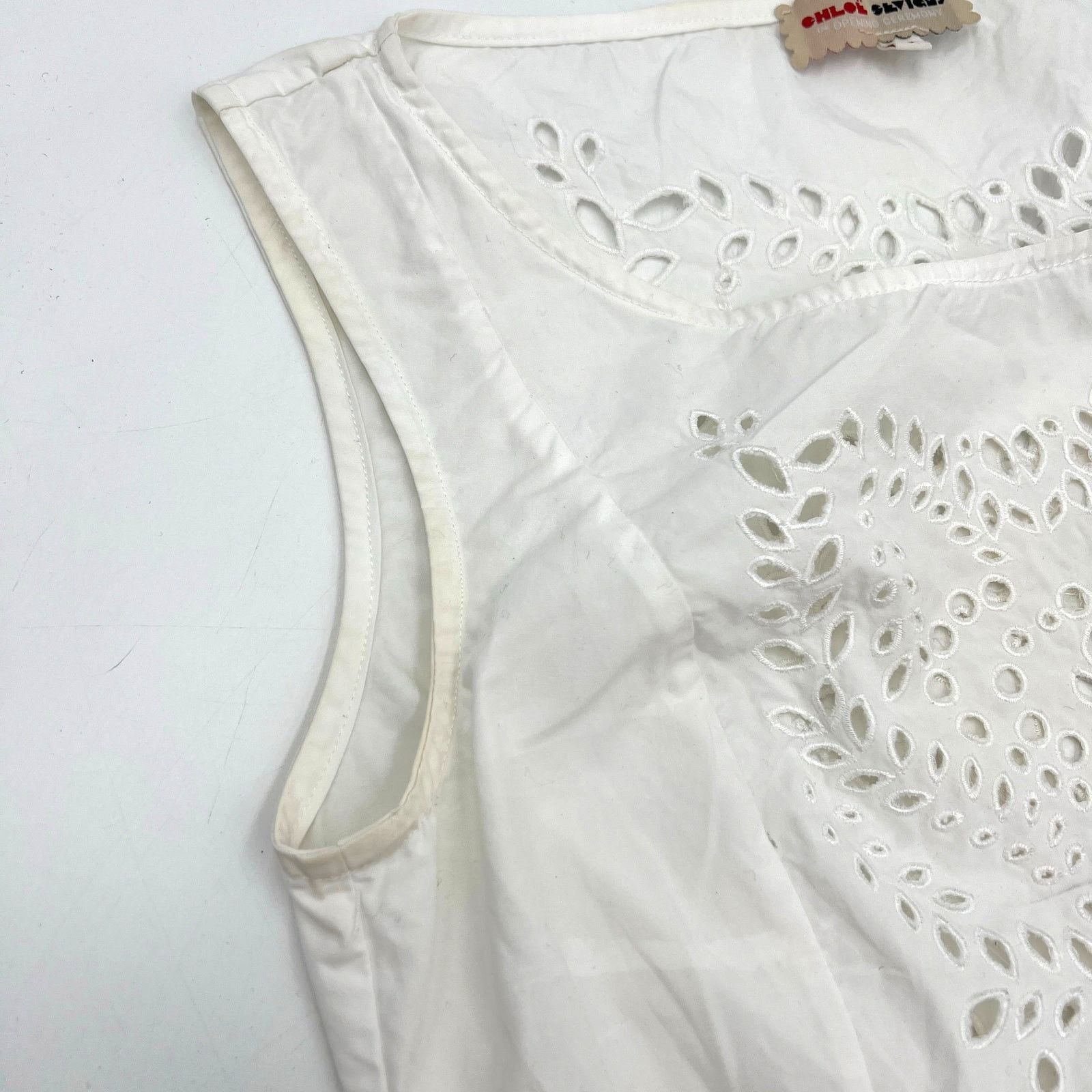 Opening Ceremony × Other Opening Ceremony x Chloe Sevigny Cropped Eyelet Tank Top Size S / US 4 / IT 40 - 2 Thumbnail