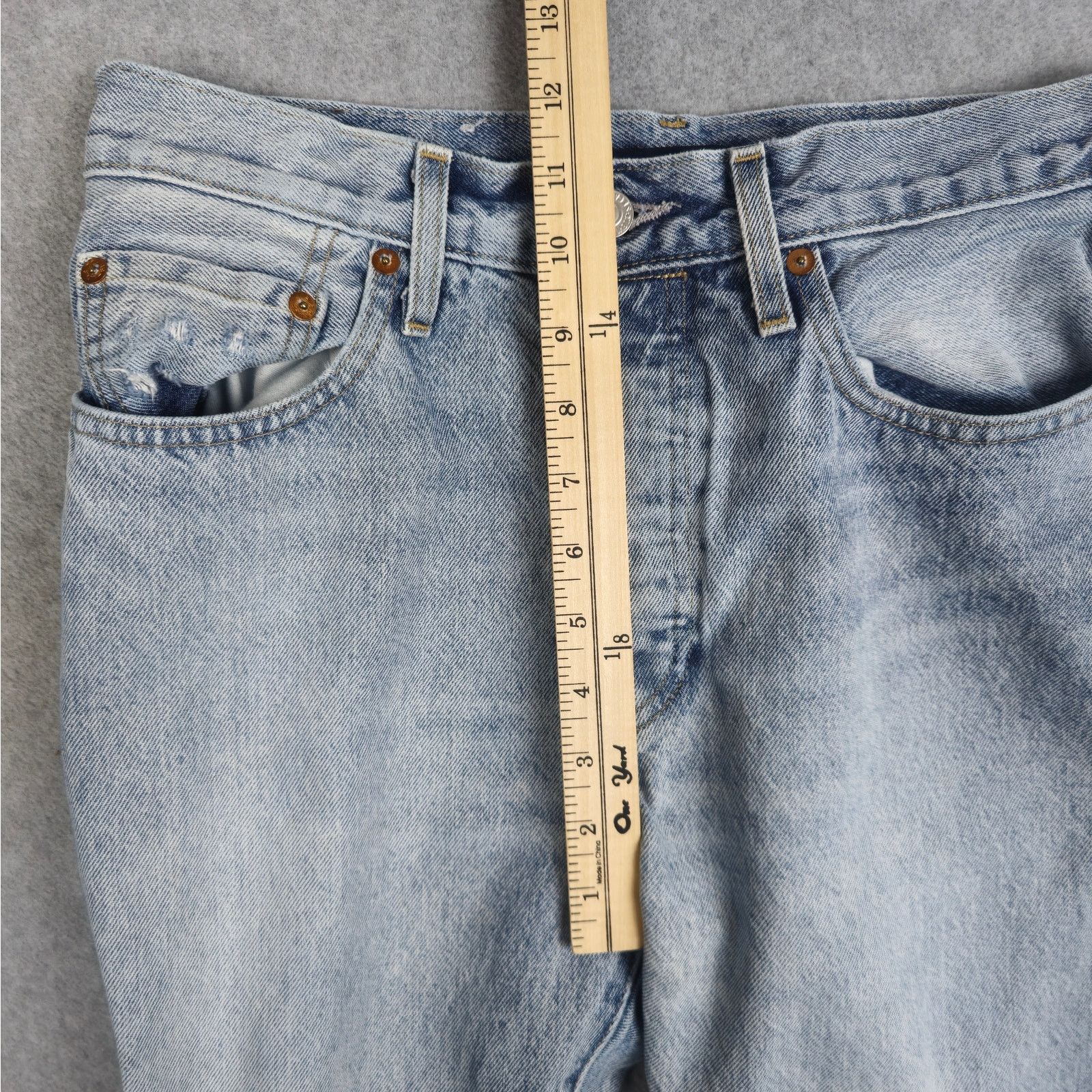 Levi's Levi's 501 Jeans 28x28 Button Fly Joe Cool Snoopy Patch Size US 28 / EU 44 - 20 Thumbnail