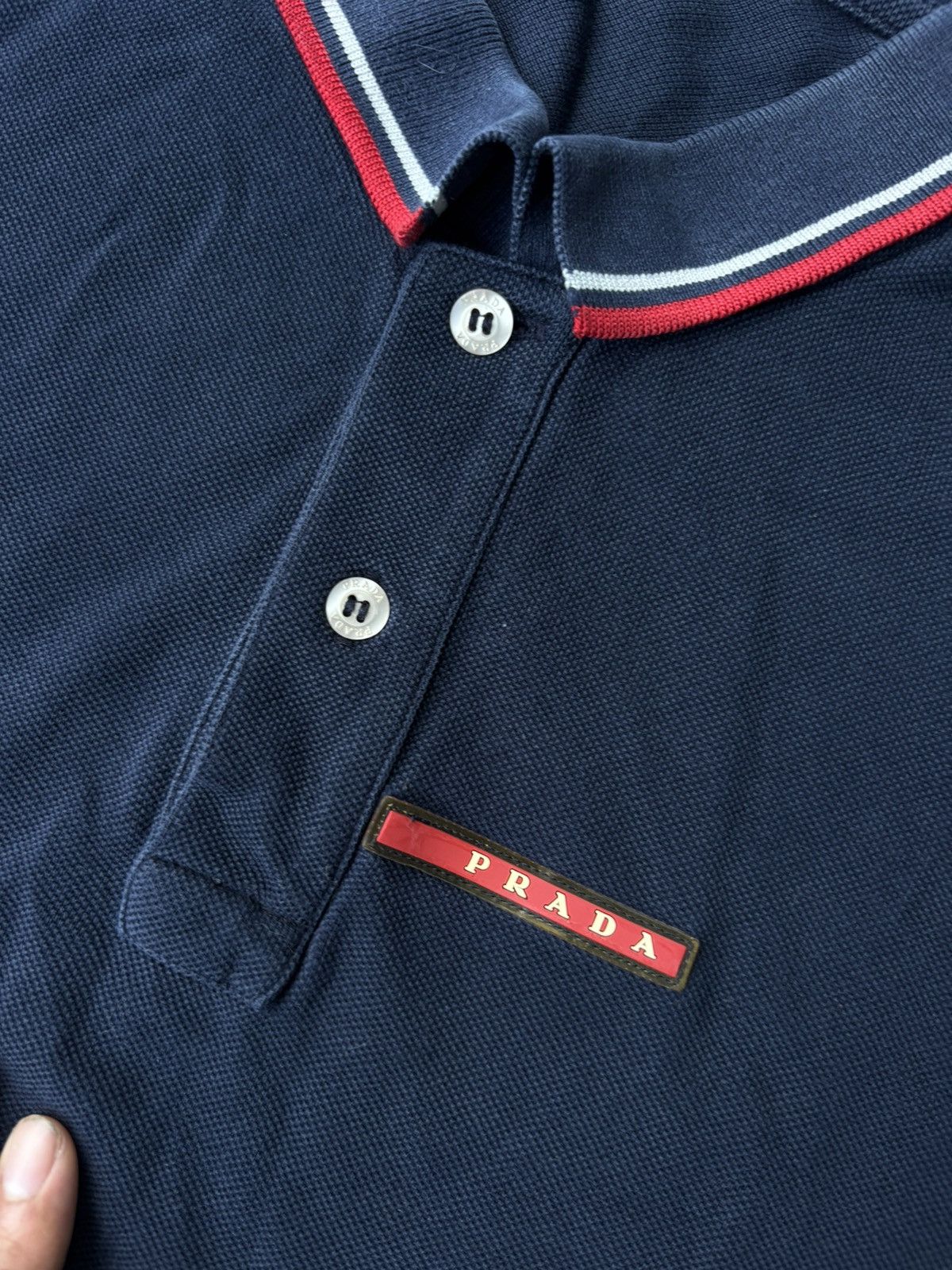 Prada Prada polo shirt red tab Size US L / EU 52-54 / 3 - 3 Thumbnail