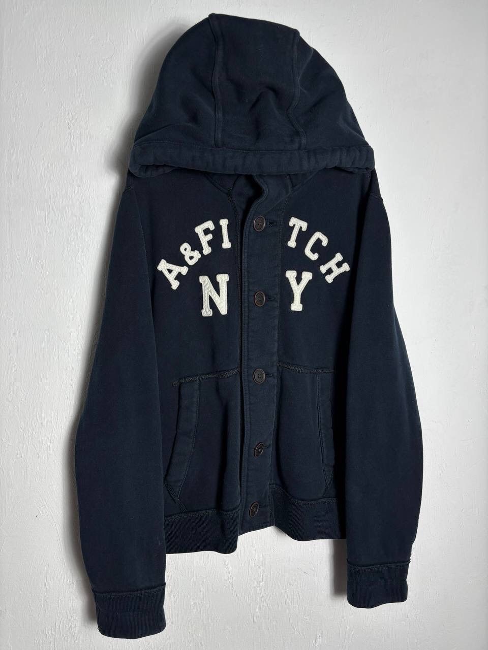 Abercrombie & Fitch Abercrombie Muscle Y2K Vintage Cotton Thick Hoodie Bomber Size US L / EU 52-54 / 3 - 2 Thumbnail