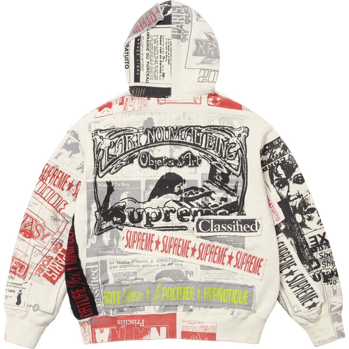 Supreme Supreme Collage Zip up Hooded Sweatshirt Size US XL / EU 56 / 4 - 2 Thumbnail