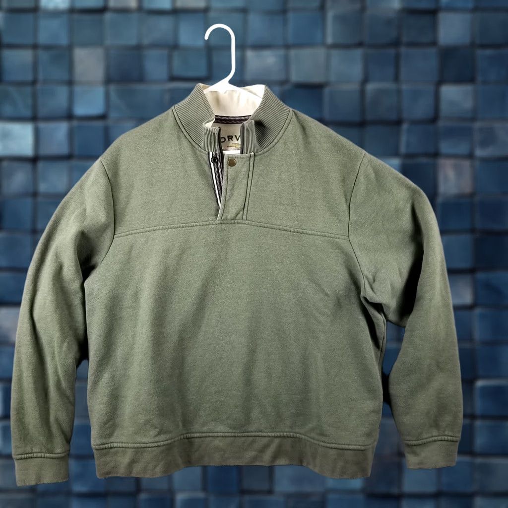 Orvis Orvis Sweater Jacket XL Green Embroidered Fly Fishing Outdoor Mens Flaw - Hole on sleeve seam Size US XL / EU 56 / 4 - 1 Thumbnail