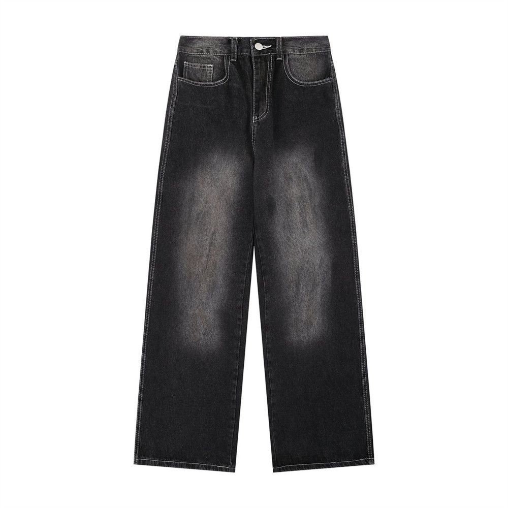 Japanese Brand × Jean American retro punk contrast color washed distressed jeans Size US 32 / EU 48 - 1 Thumbnail