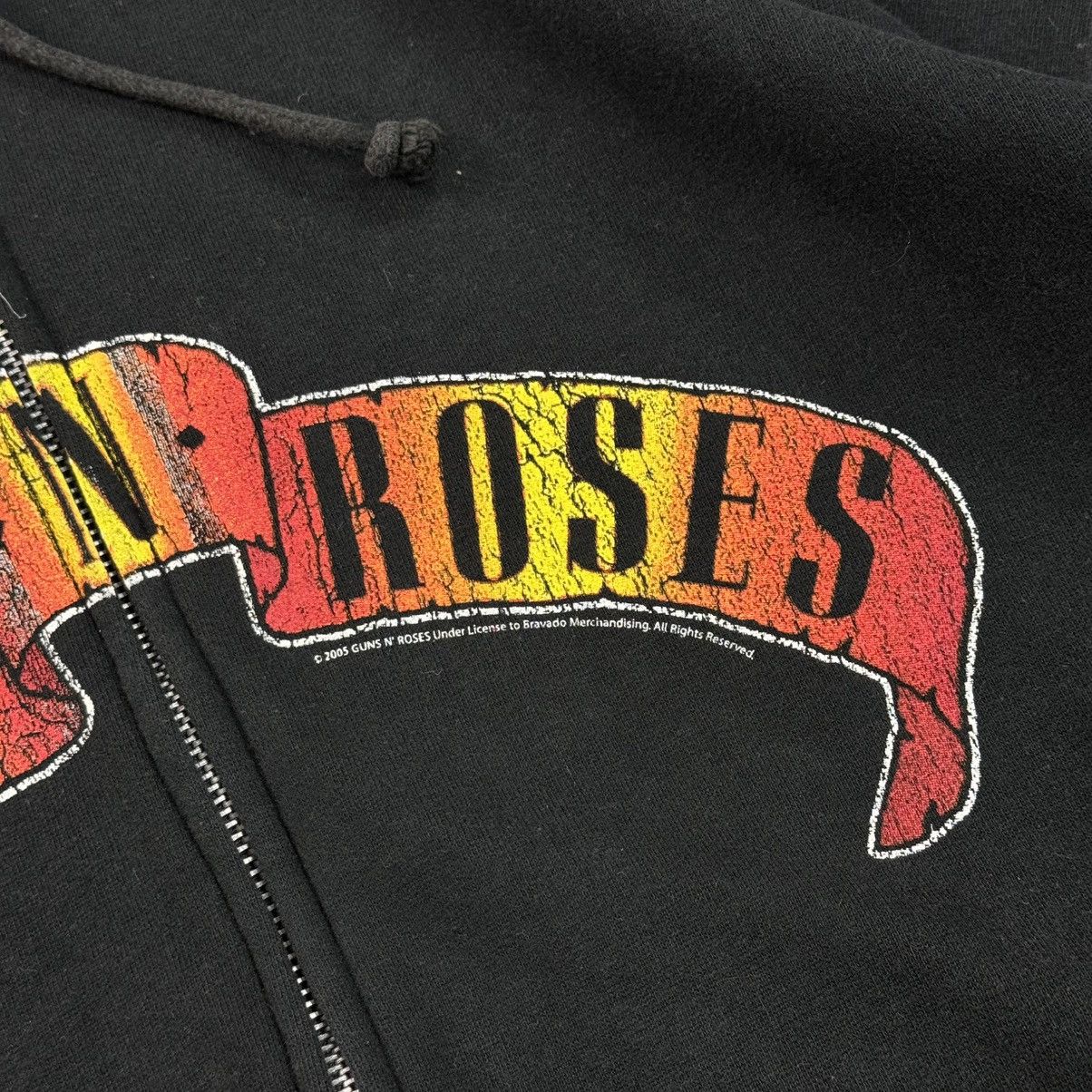 Band Tees × Vintage Vintage 2005 Guns N’ Roses Zip Hoodie Rock Band Boxy Fit Size US L / EU 52-54 / 3 - 5 Thumbnail