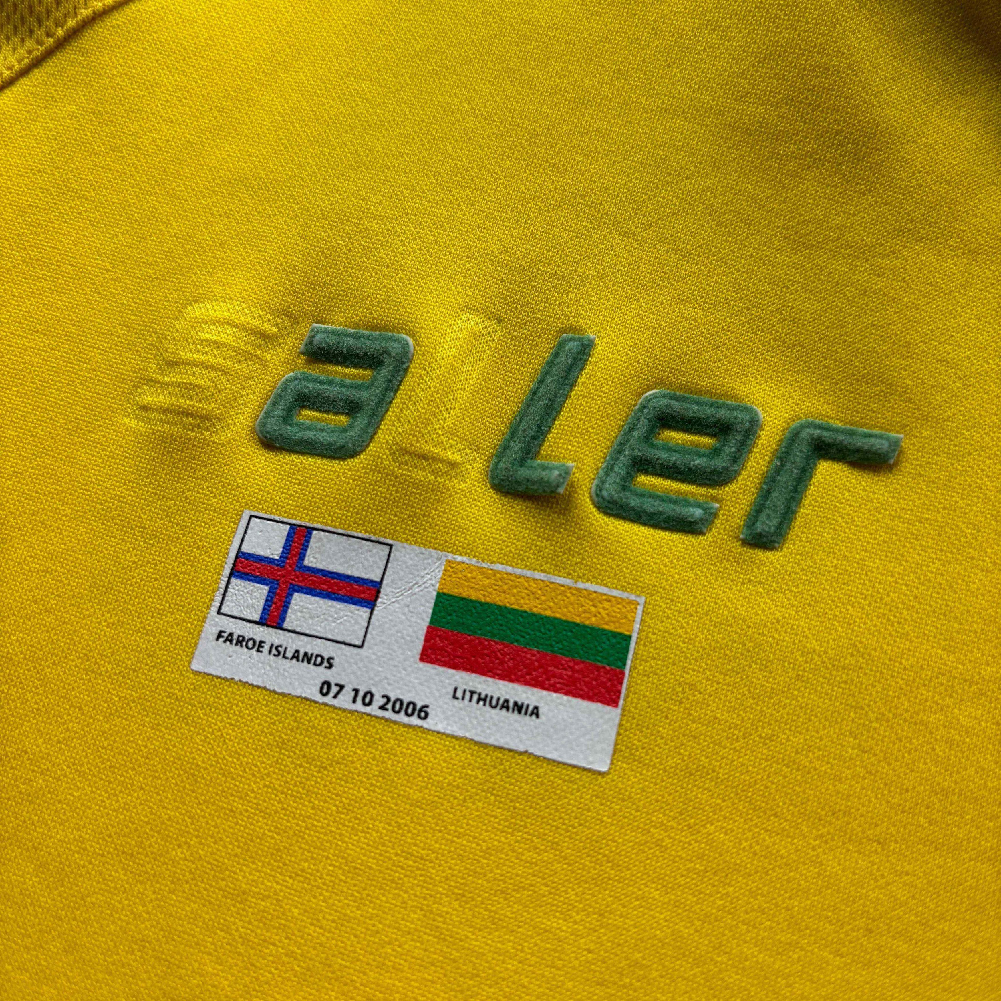 Other MATCH WORN Lithuania 2006 Saller #6 football jersey L/XL Size US L / EU 52-54 / 3 - 6 Thumbnail