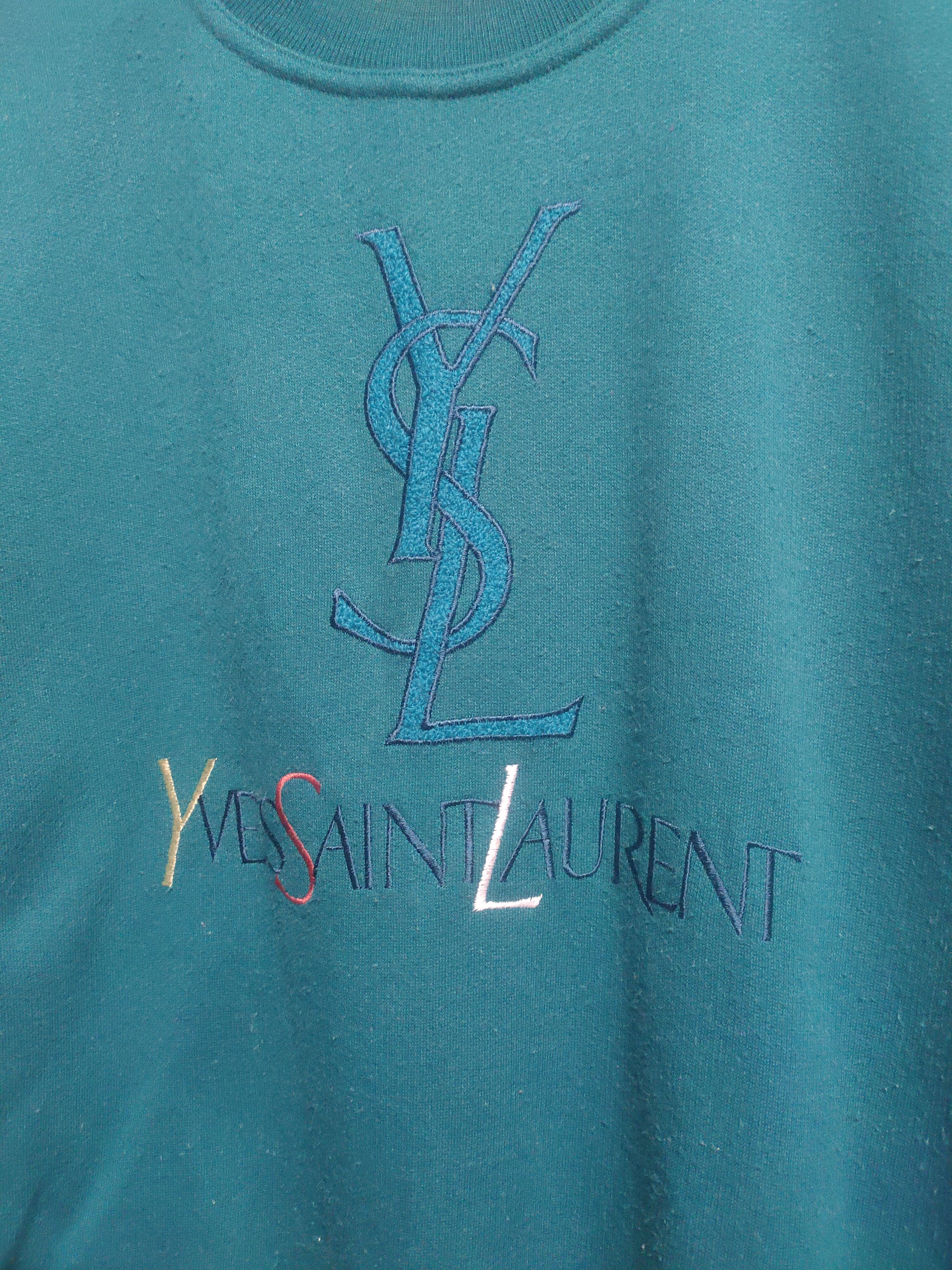 Yves Saint Laurent Vintage YSL sweatshirt made in Italy Size US L / EU 52-54 / 3 - 9 Thumbnail