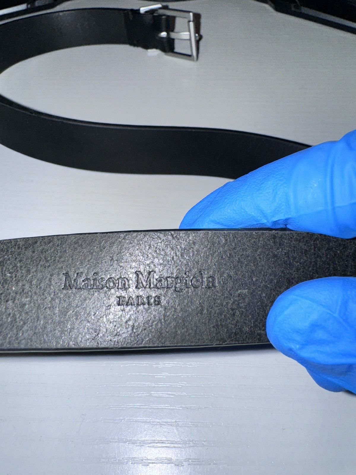 Maison Margiela Maison Margiela Black Calfskin Belt Size ONE SIZE - 7 Thumbnail