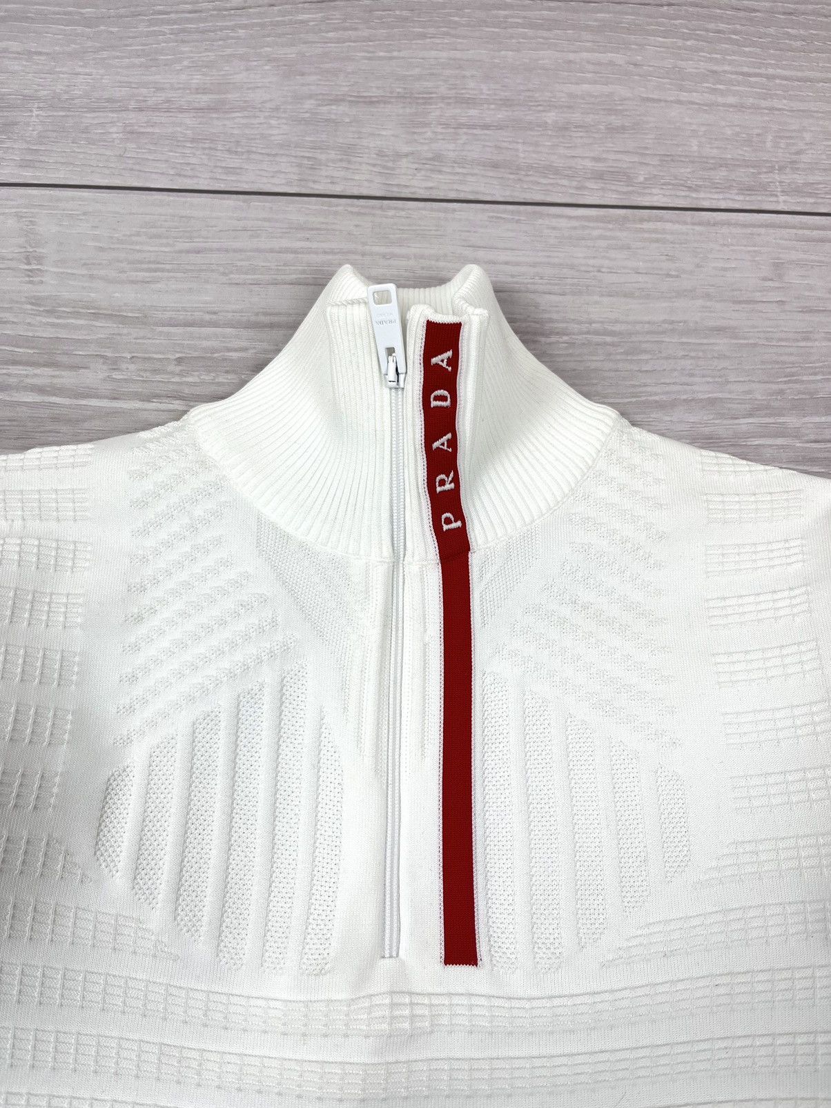 Prada Prada Linea Rossa Tech Ski Zip Top Sweater Size S / US 4 / IT 40 - 8 Thumbnail