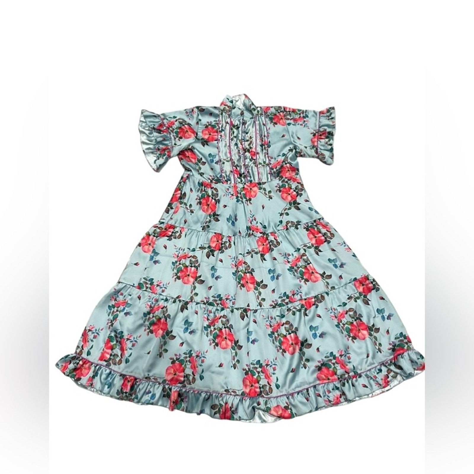 Other SUE SARTOR Womens Neck Floral Print Long Dress Size:XL Size XL / US 12-14 / IT 48-50 - 5 Thumbnail