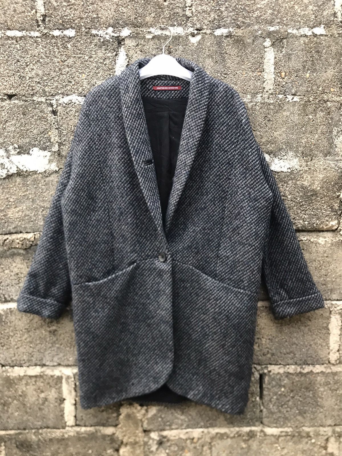 Vintage ⚡️Comptoir Des Cotonniers Wool Oversize Long Coat Size US M / EU 48-50 / 2 - 1 Thumbnail
