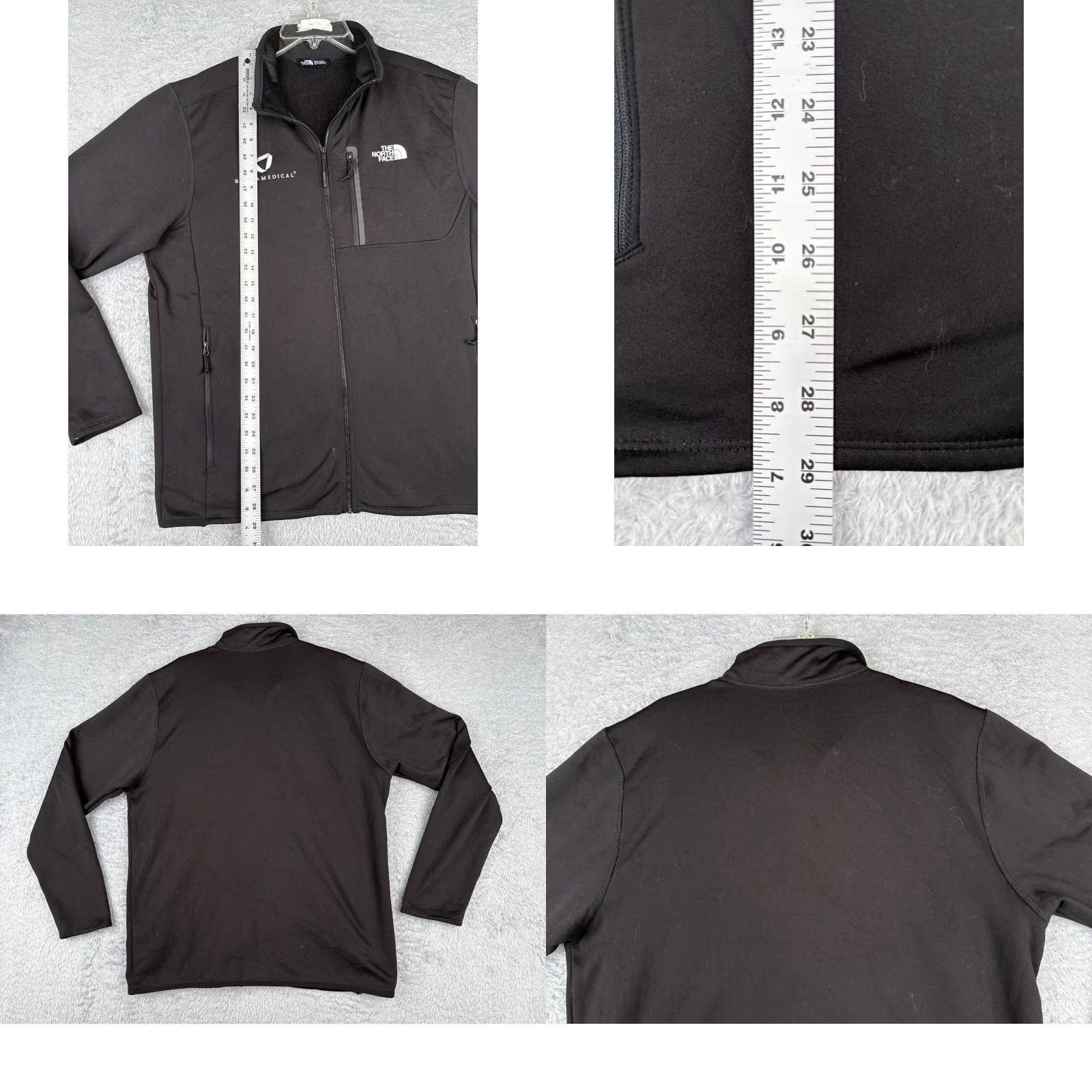The North Face The North Face Jacket Mens Large Black Softshell Full Zip Mock Neck Pockets Size US L / EU 52-54 / 3 - 9 Thumbnail