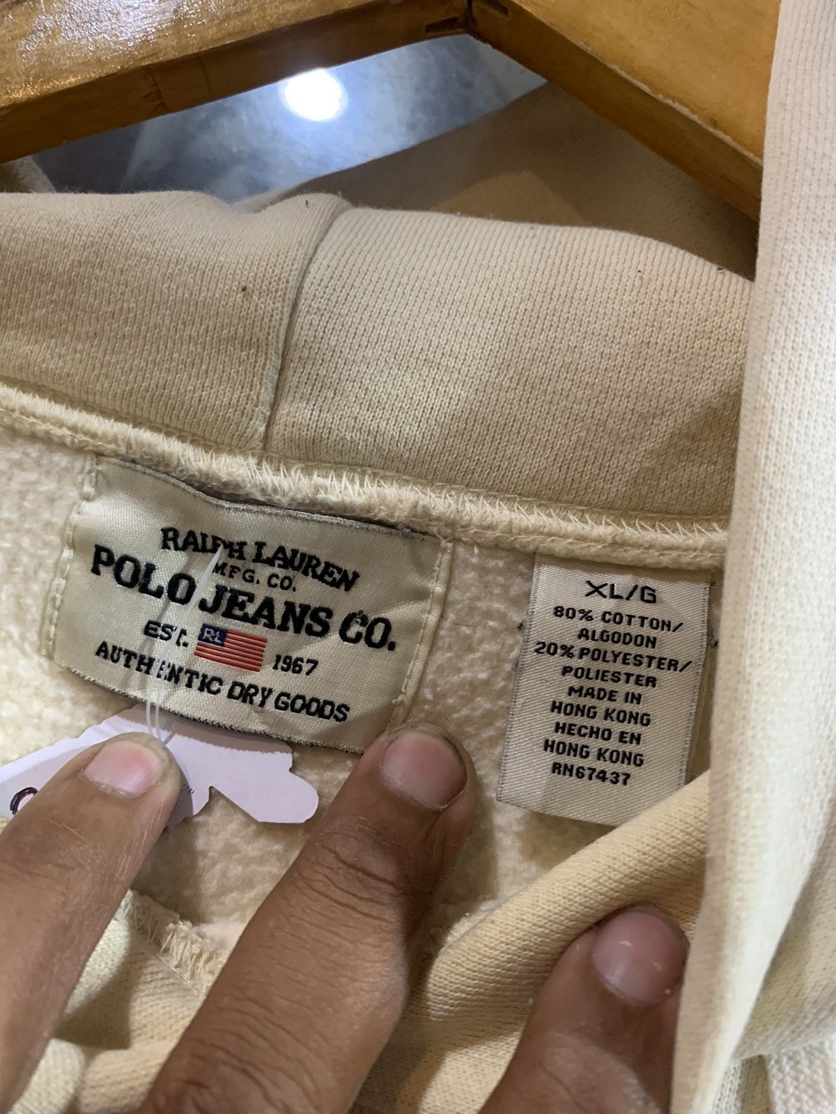 RRL Ralph Lauren Ralph lauren polo jeans mfg co hoodie vtg Size US XL / EU 56 / 4 - 9 Thumbnail