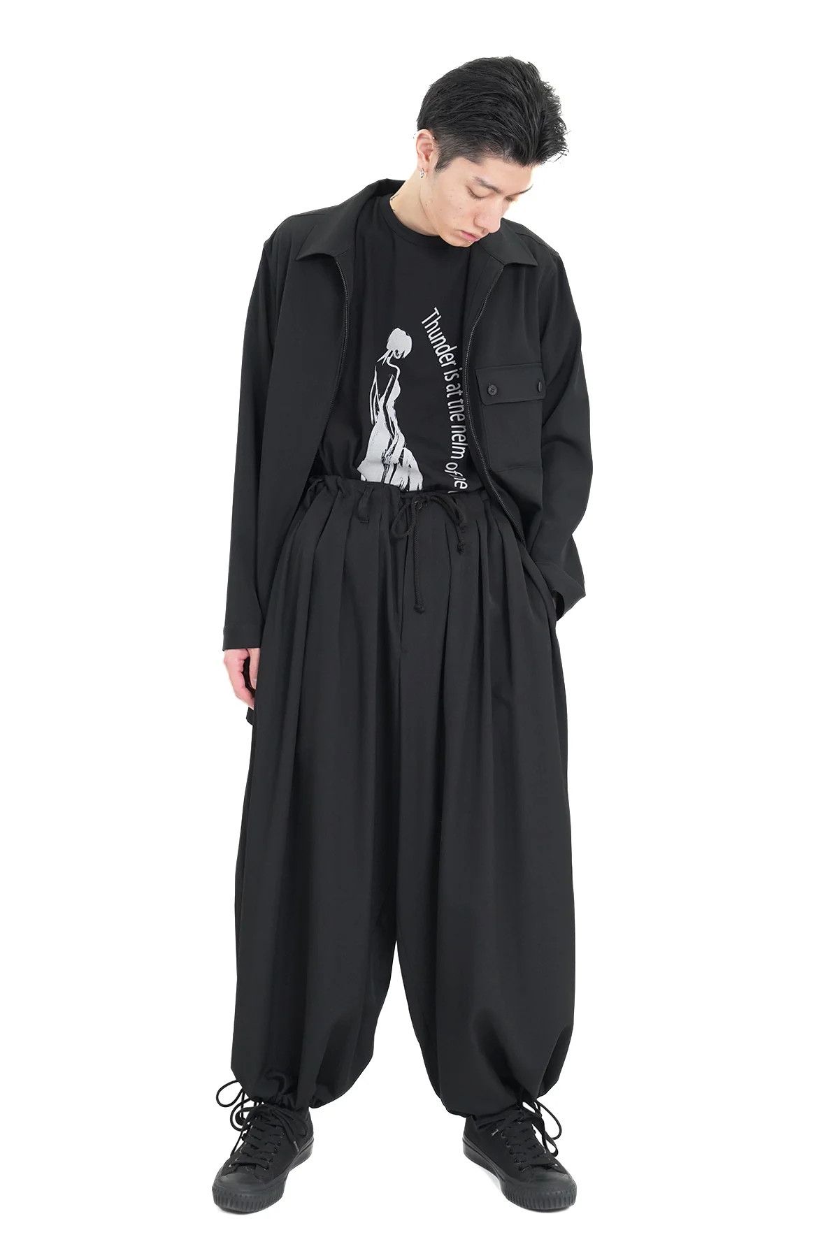 Yohji Yamamoto Yohji Yamamoto Pour Homme - W/Gabardine Class Balloon pants Size US 32 / EU 48 - 13 Thumbnail
