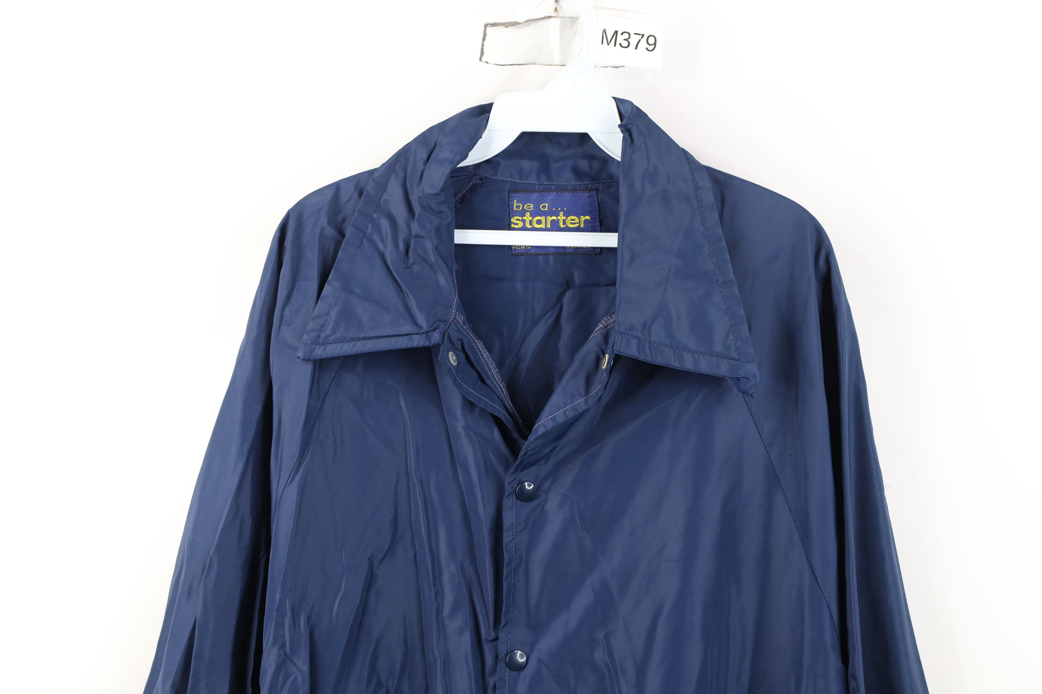 Starter Vintage 70s Starter Coaches Windbreaker Jacket Blue USA Size US XL / EU 56 / 4 - 2 Thumbnail