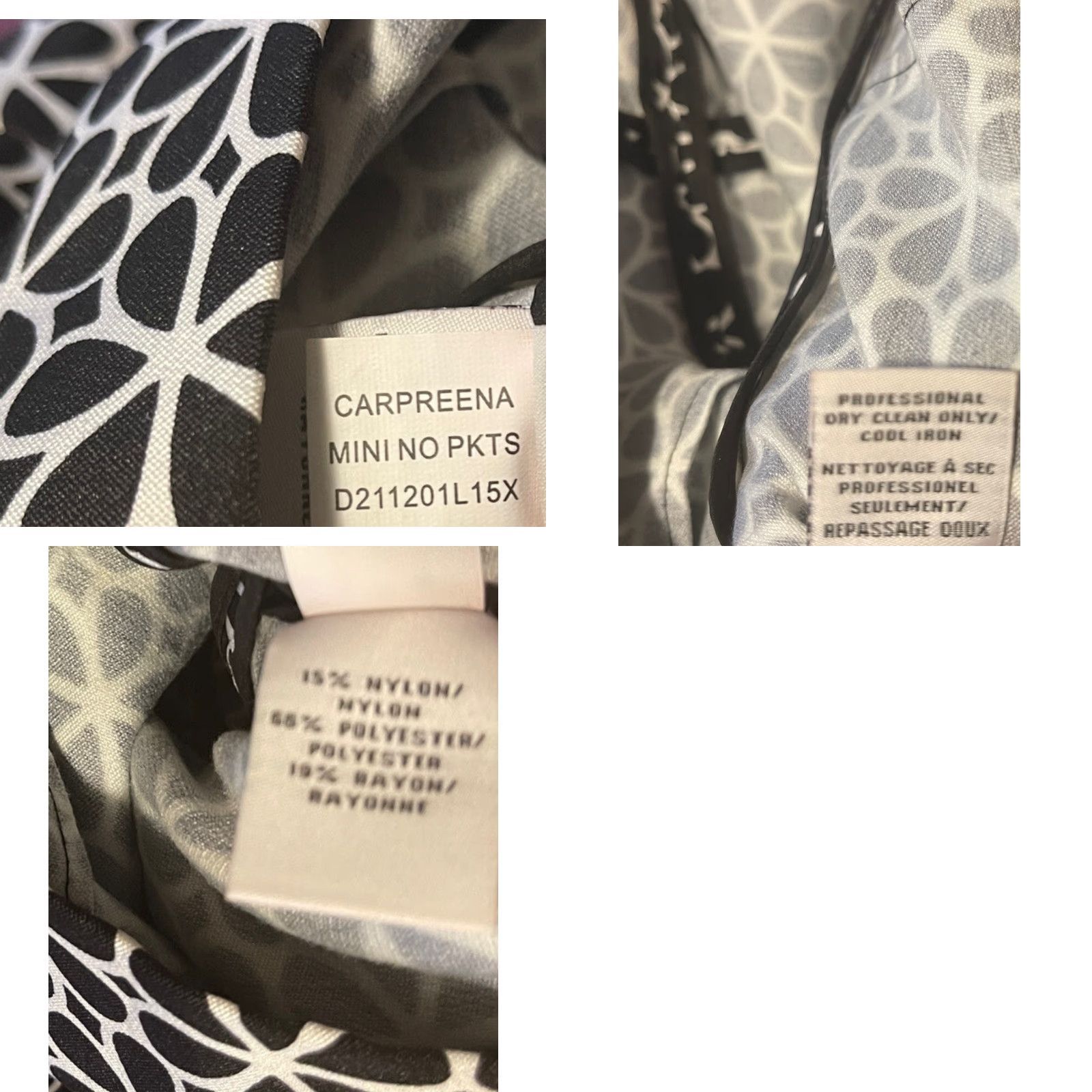 Diane von Furstenberg Diane Von Furstenberg Dress Geometric Print Sleeveless Knee Length Black/White Size 6 Womens Size M / US 6-8 / IT 42-44 - 8 Thumbnail