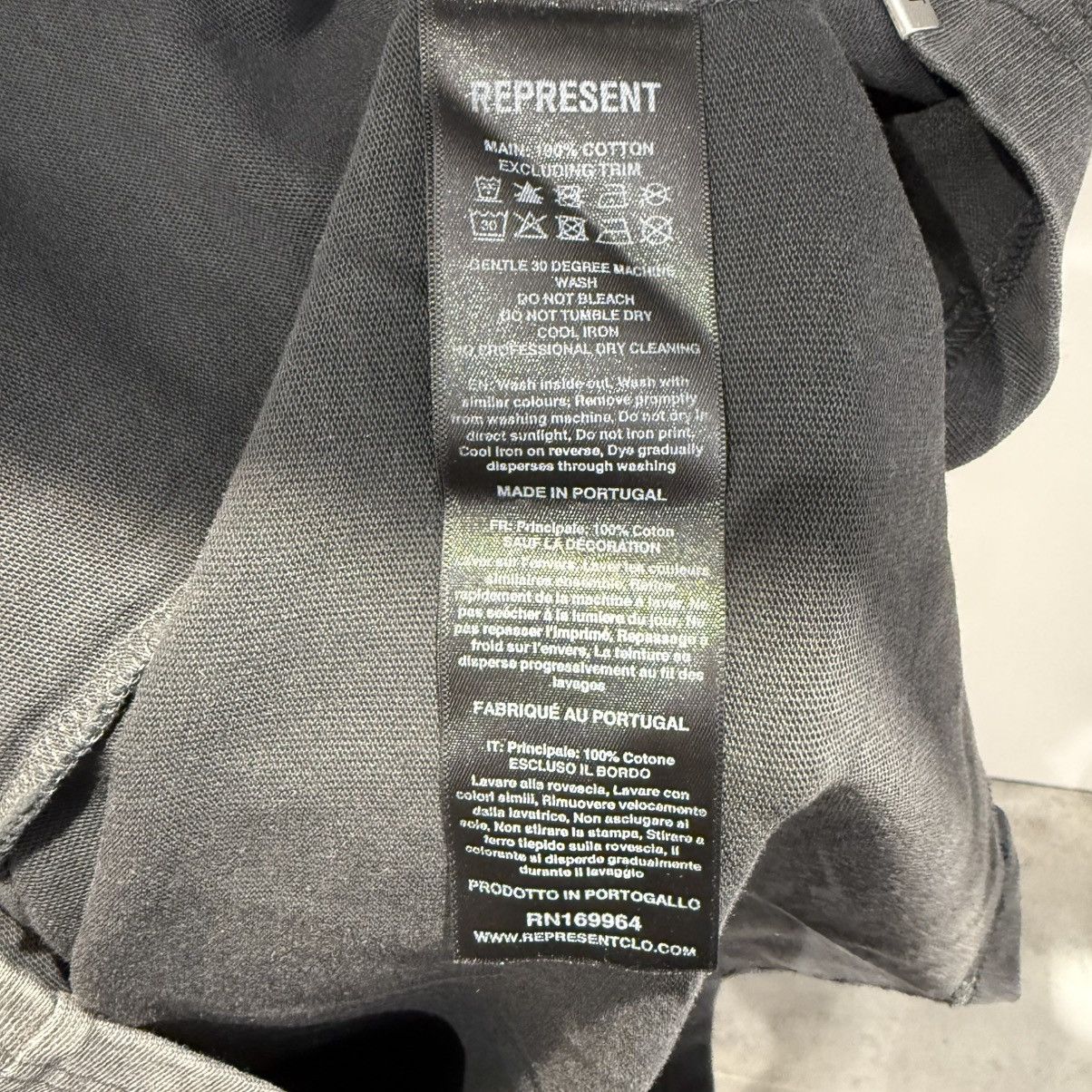 Represent Clo. Represent Destructive Appetite Tee Vintage Grey Size US XL / EU 56 / 4 - 5 Thumbnail