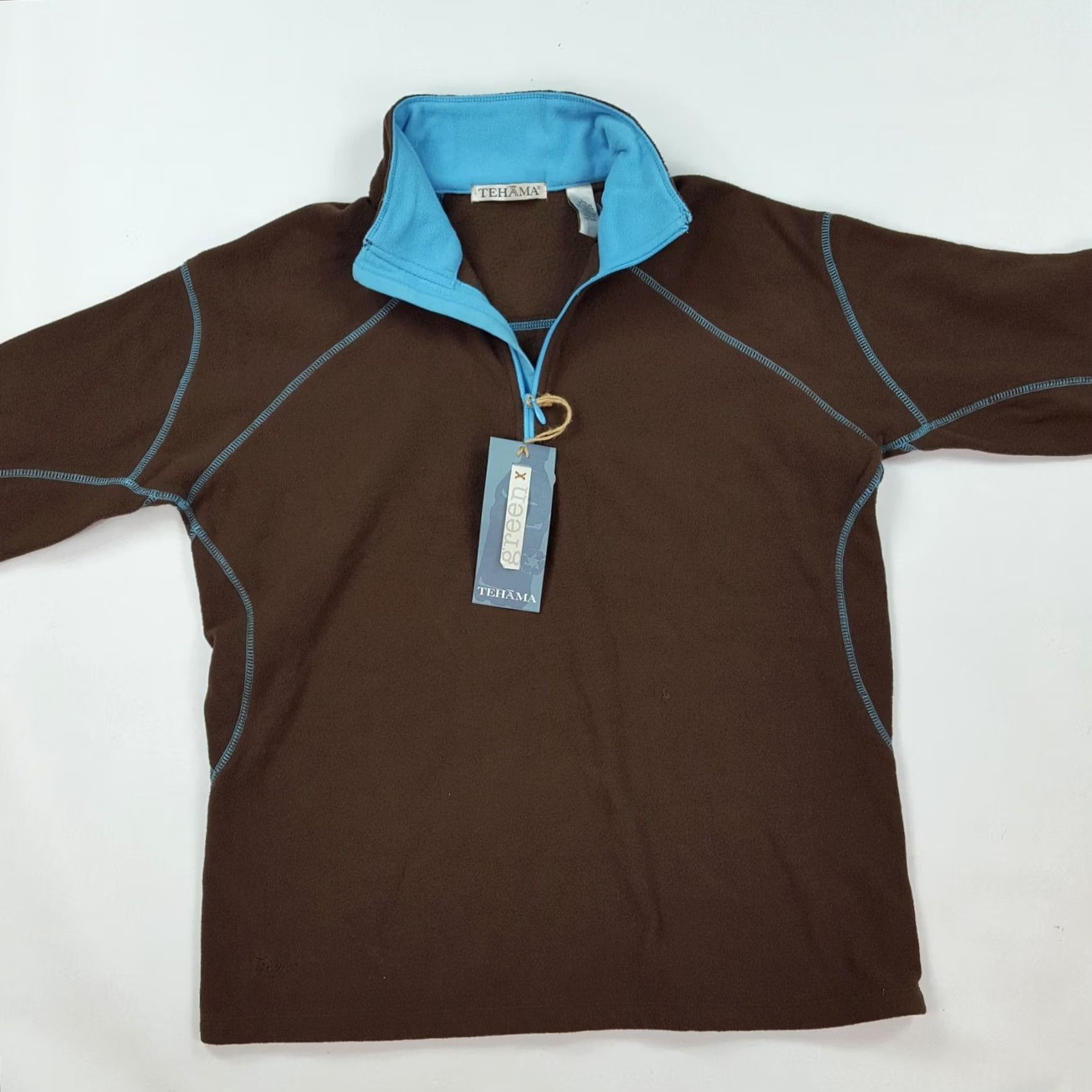 Vintage VINTAGE Tehama Jacket Outdoor 1/4 Zip Fleece Women’s Medium Brown Baseball, Retro PGA, Golf, Tennis Theme Mens? Size M / US 6-8 / IT 42-44 - 3 Thumbnail