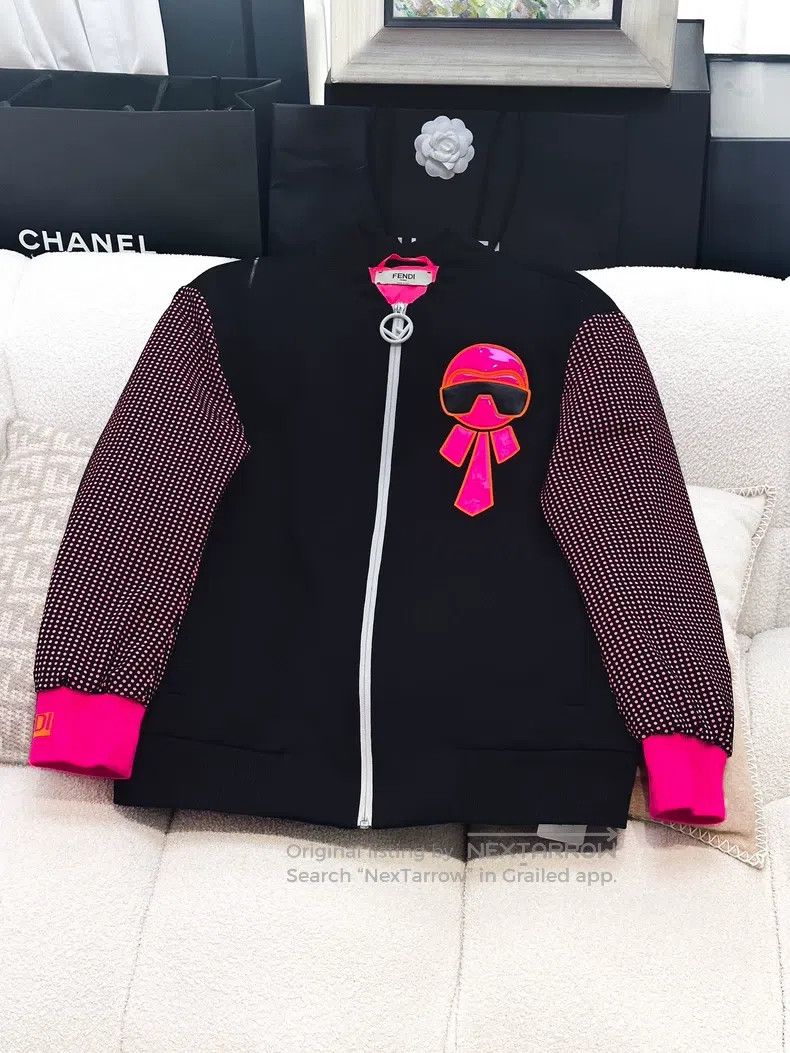 Fendi Fendi Black and fluorescent pink cartoon patterned cotton Size XS / US 0-2 / IT 36-38 - 1 Thumbnail