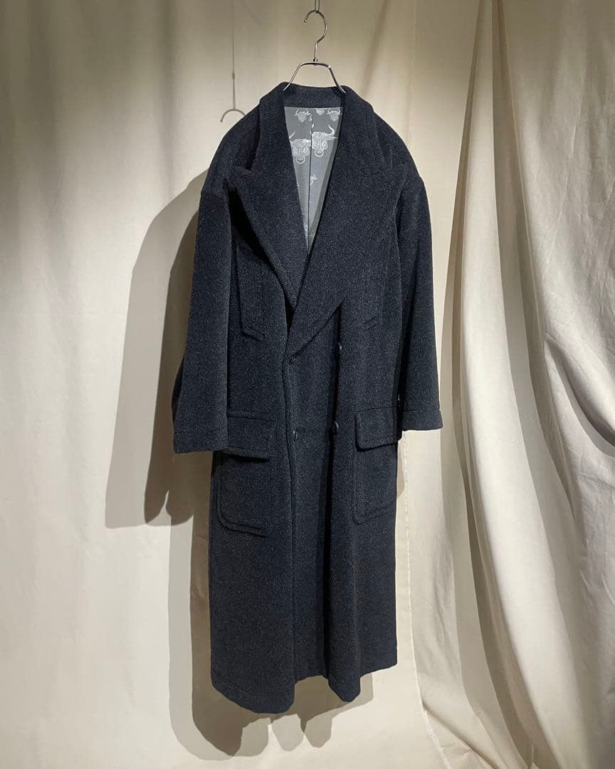 Jean Paul Gaultier F/W1994 JPG Homme - Maxi Coat with Bull Motif Lining Size US M / EU 48-50 / 2 - 2 Thumbnail