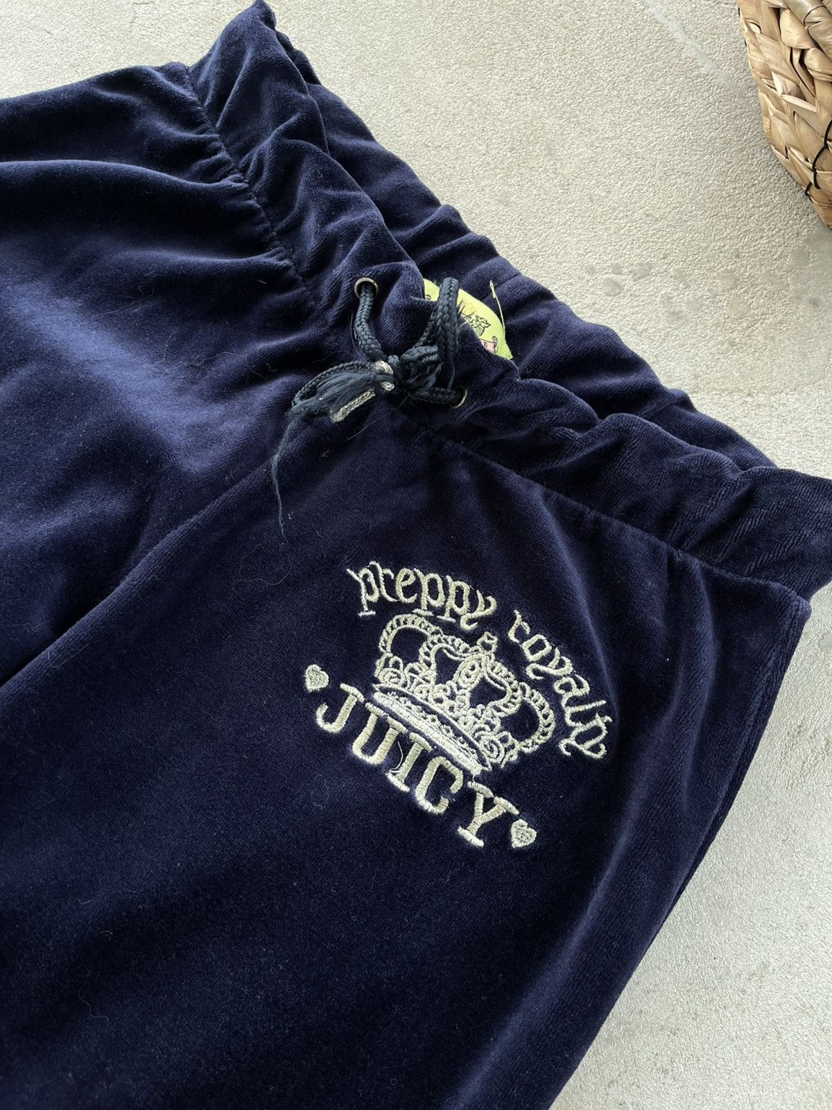 Juicy Couture Juicy Couture Velour Sweatpants Track Pants Blue Low Rise Size 32" / US 10 / IT 46 - 8 Thumbnail