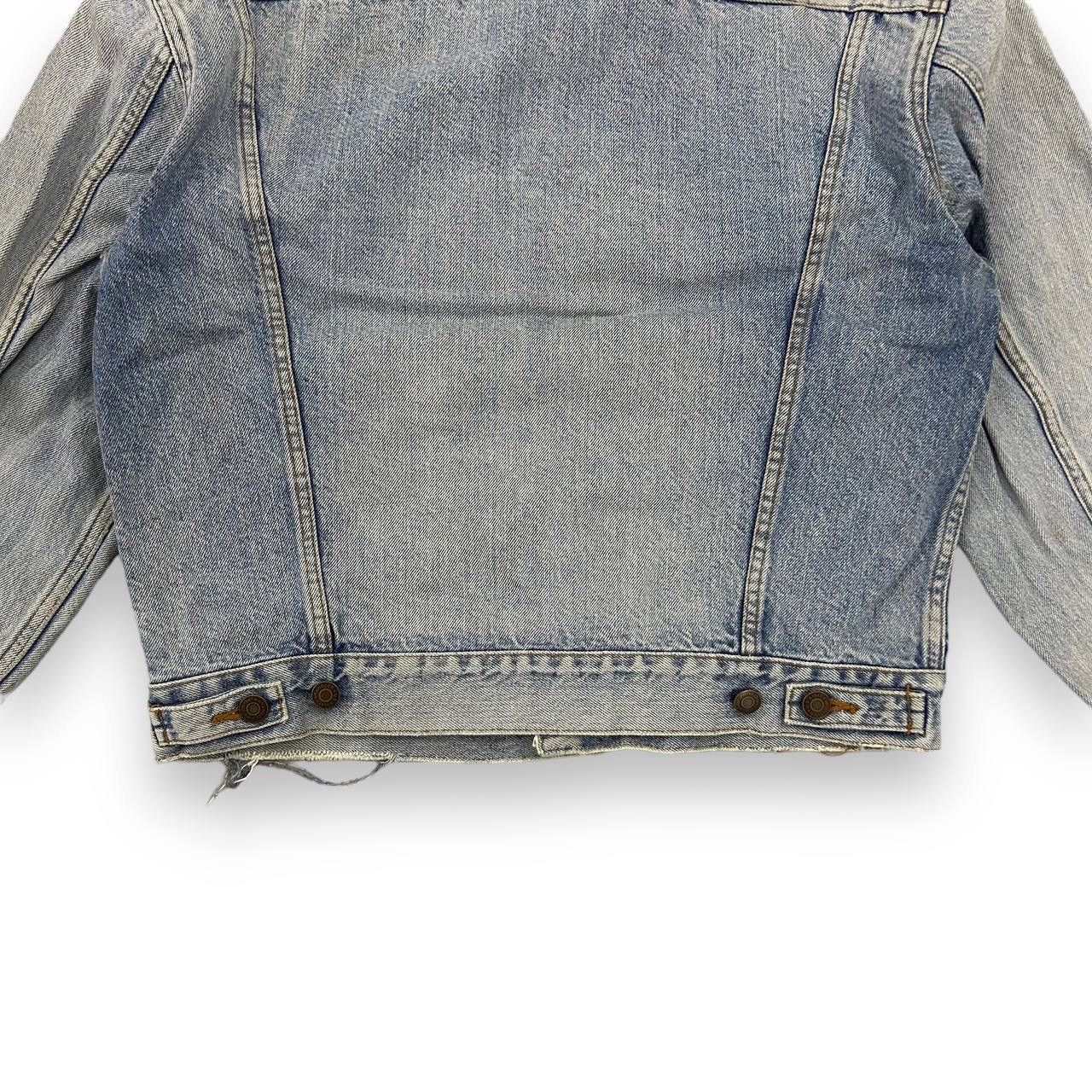 Vintage × Wrangler DaBomb🔥 Vintage Distressed Wrangler Denim Jacket Size US L / EU 52-54 / 3 - 7 Thumbnail
