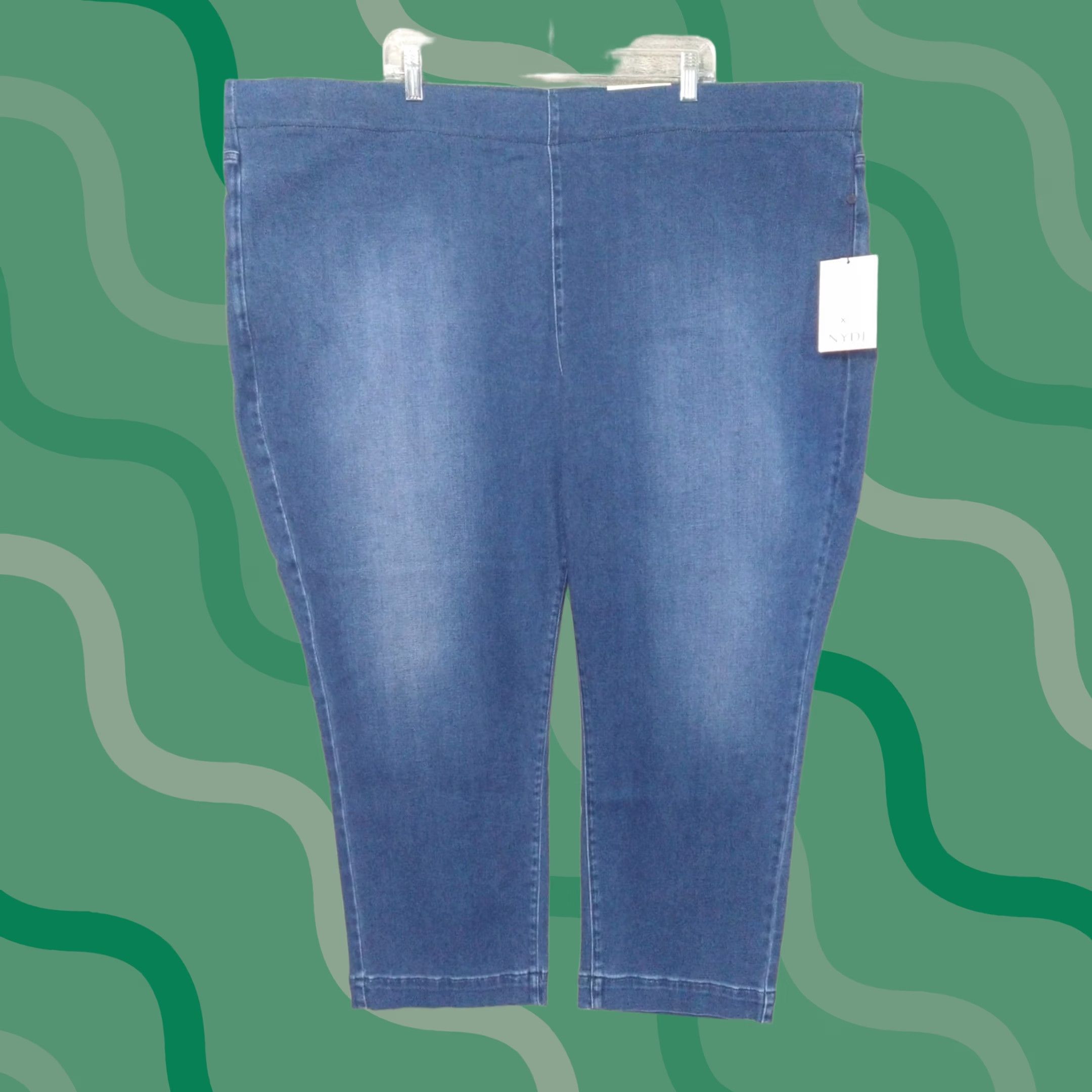NYDJ NYDJ Jeans Women Blue Denim Bailey Relaxed Straight Ankle Lift Tuck High Rise 4X Size 40" / US 18 - 1 Thumbnail