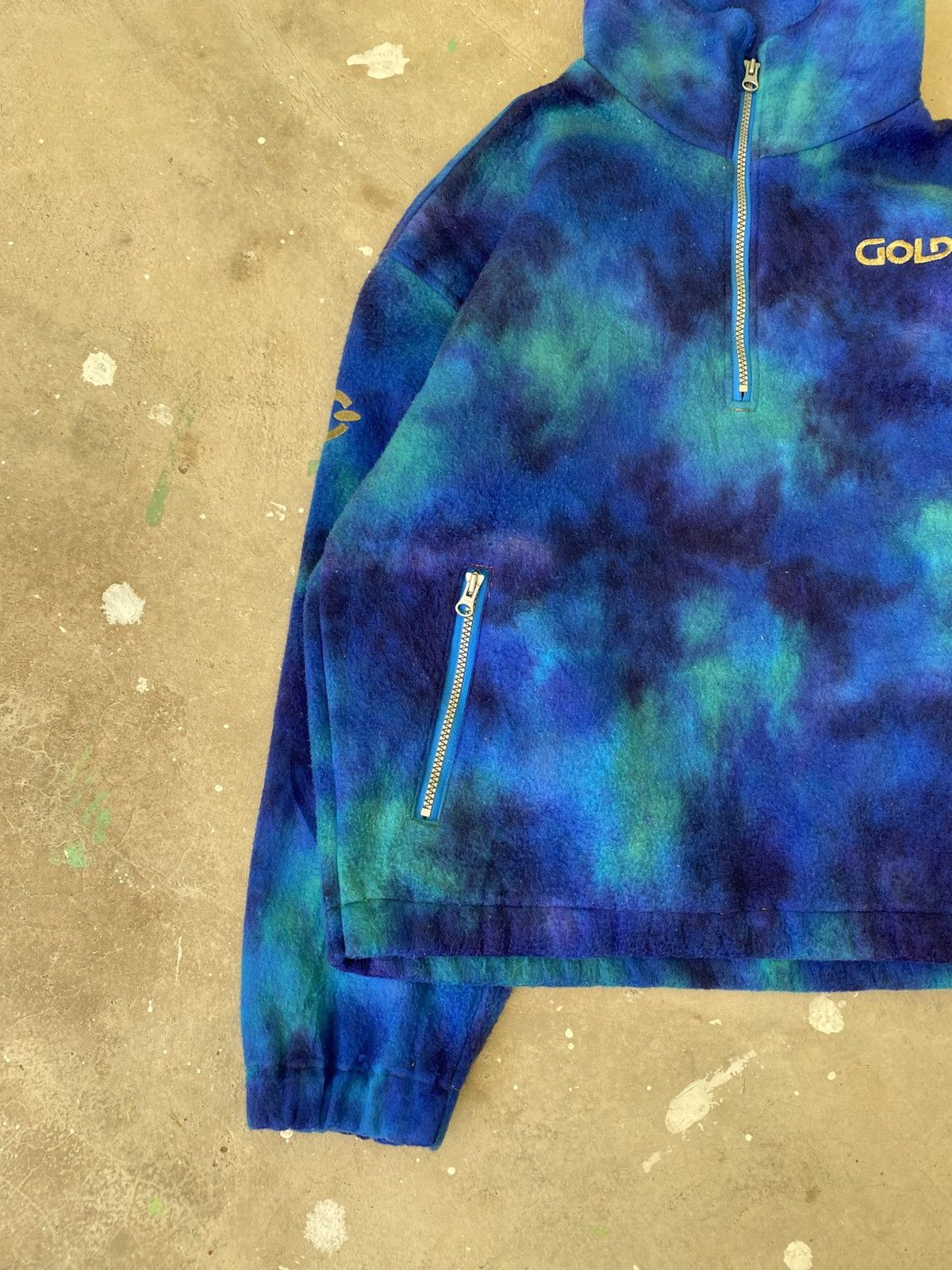 Goldwin Vintage Goldwin Japan Abstract Fleece Pullover Jacket Size US L / EU 52-54 / 3 - 4 Thumbnail