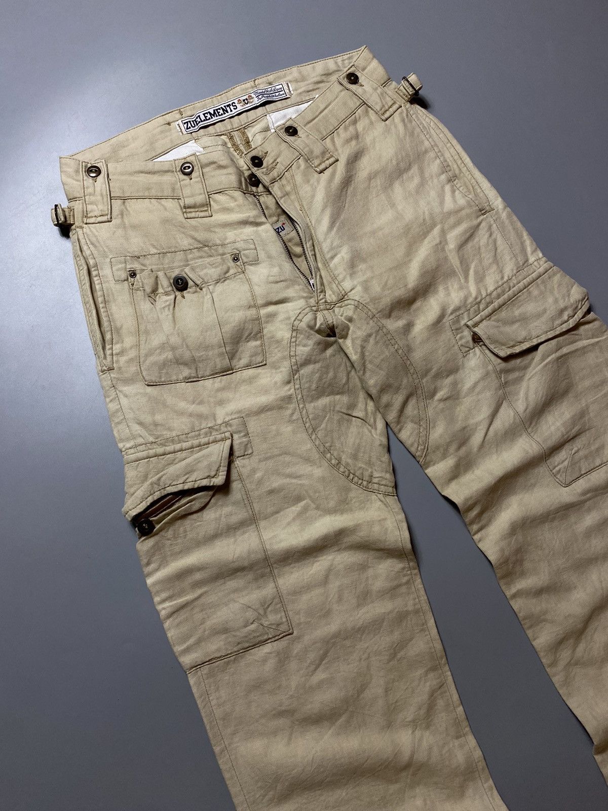 Japanese Brand × Vintage Zuelements multi pocket cargo pants Size US 29 - 2 Thumbnail