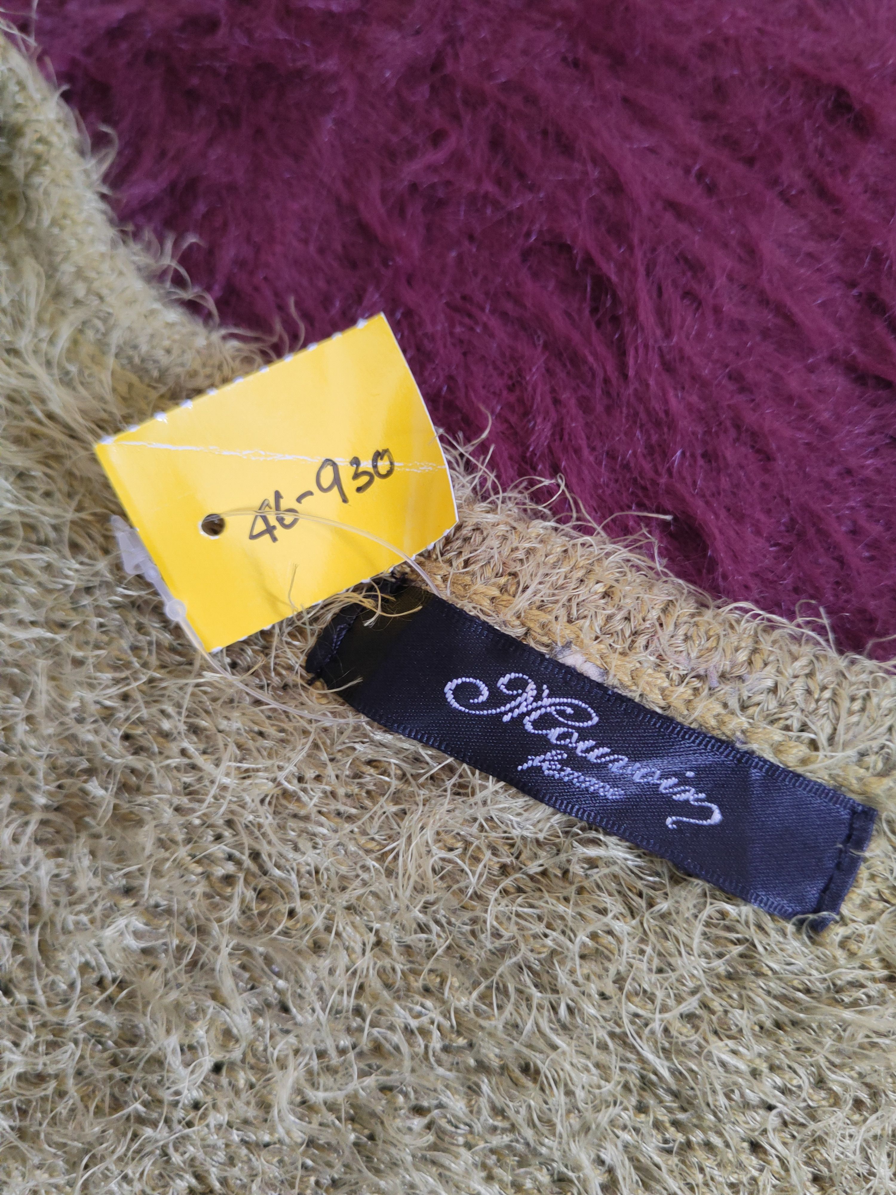 Japanese Brand DL Mouvoir Femme Green Fur Mohair Knitwear #46-930 Size L / US 10 / IT 46 - 12 Thumbnail