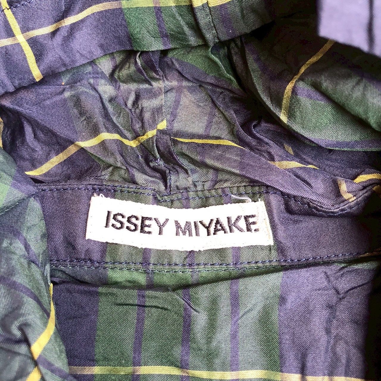 Issey Miyake Vintage ISSEY MIYAKE Hooded Check Coat — 2013 Runway Feel Size US M / EU 48-50 / 2 - 6 Thumbnail