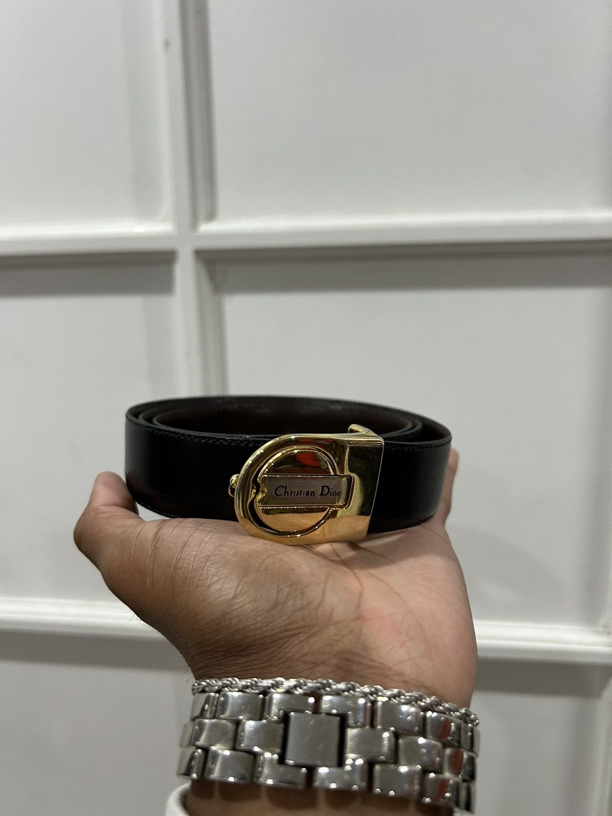Christian Dior Monsieur ベルト 黒 レザー - メルカリ