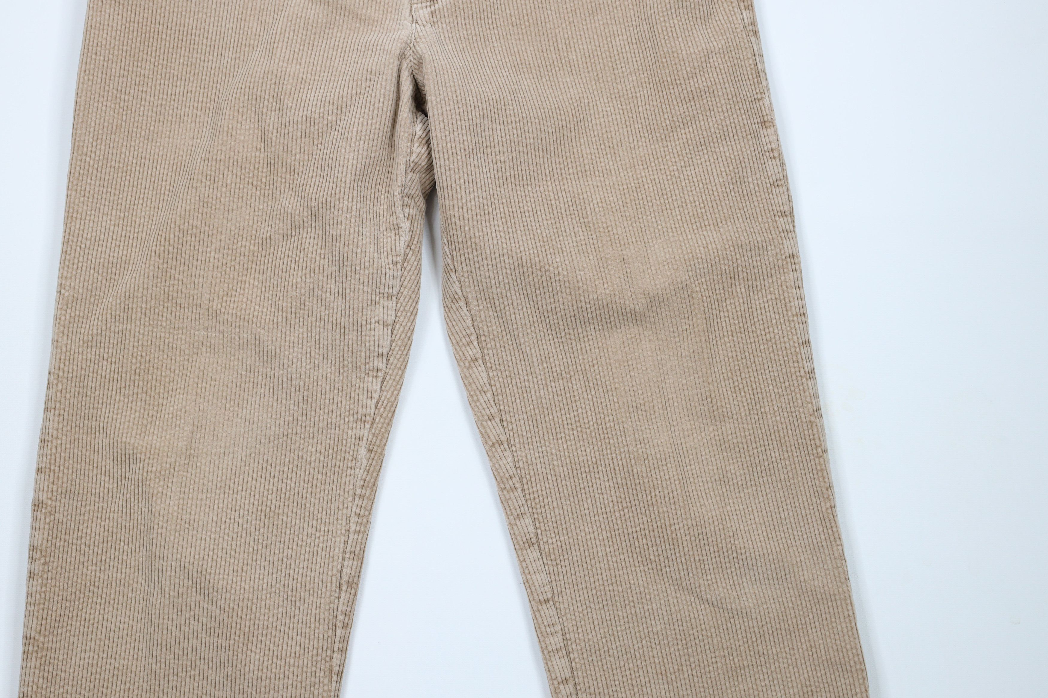 Vintage Vintage 90s Streetwear Wide Leg Corduroy Chino Pants Beige Size US 38 / EU 54 - 3 Thumbnail