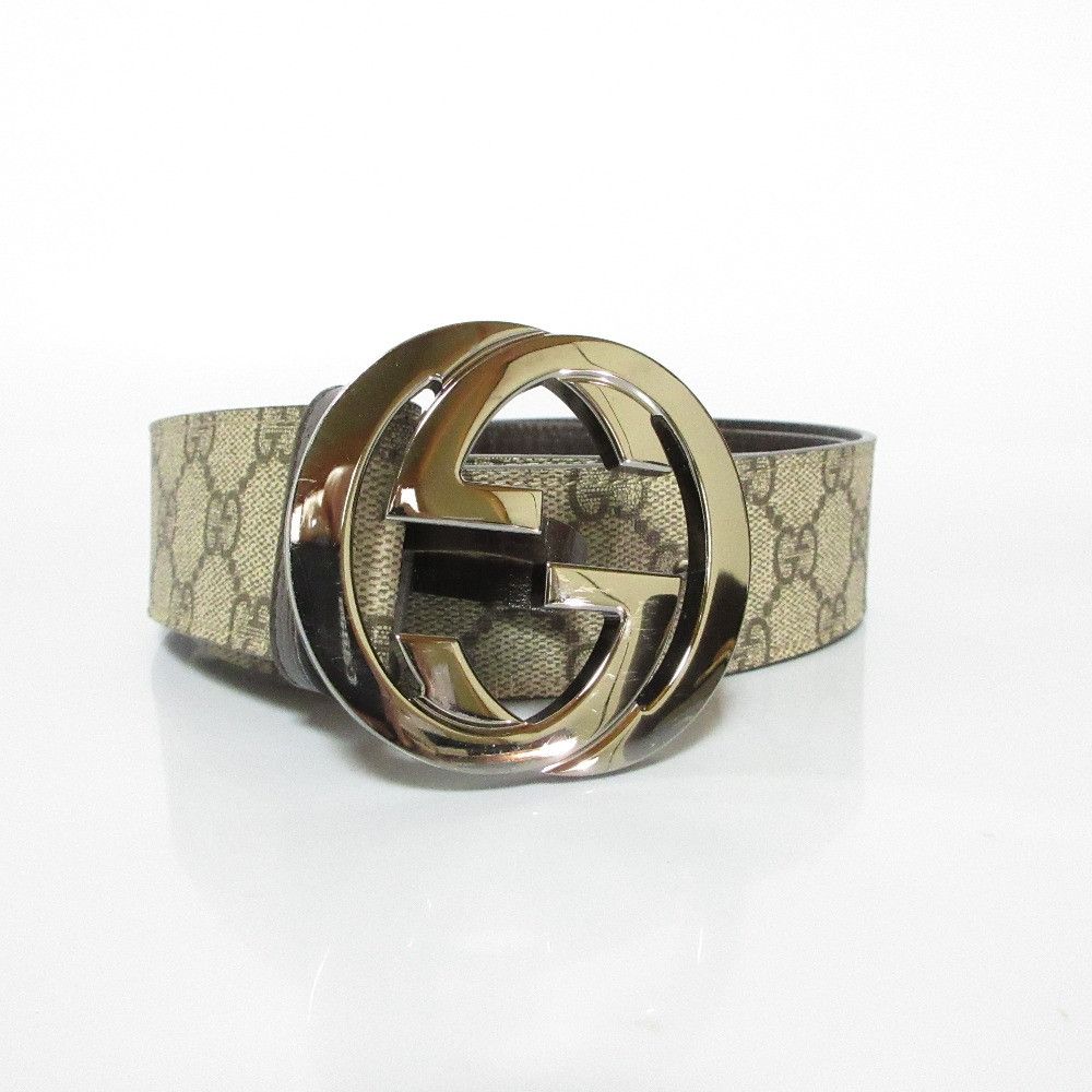 Gucci Gucci Gucci Interlocking G GG Pattern PVC Leather Belt Canvas Other DUTY FREE for USA Size ONE SIZE - 1 Thumbnail