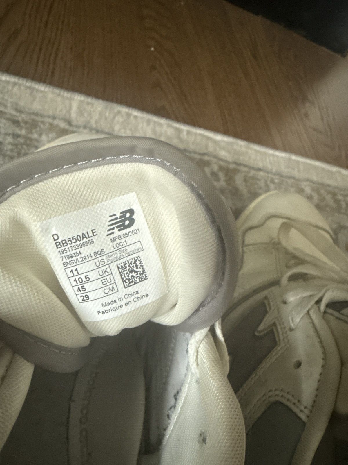 Aime Leon Dore Aime leon deor New Balance 550 white and gray Size US 11 / EU 44 - 6 Thumbnail